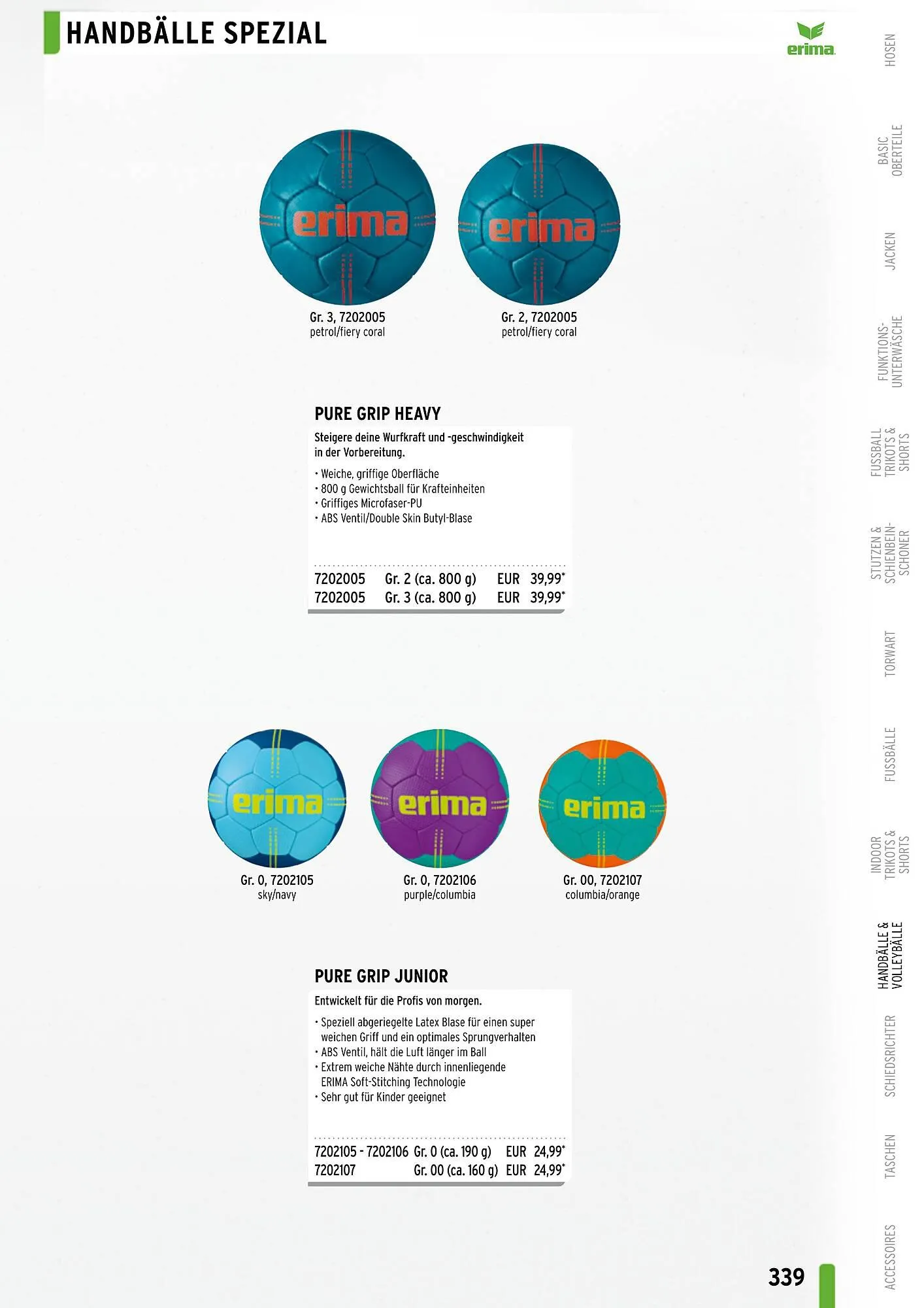 ERIMA Flugblatt von 2. Jänner bis 31. Dezember 2024 - Flugblätt seite  339