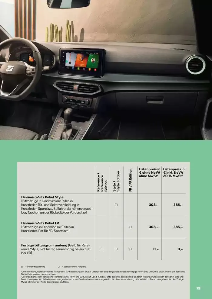 Seat Arona von 31. Jänner bis 22. Jänner 2026 - Flugblätt seite  19