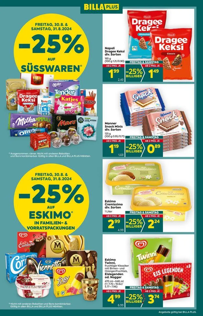 BILLA PLUS Flugblatt von 29. August bis 12. September 2024 - Flugblätt seite 3
