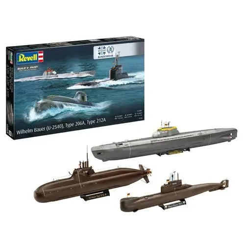 70 Jahre Bundeswehr:Wilhelm Bauer,Type 206A,Class2, Revell Modellbausatz