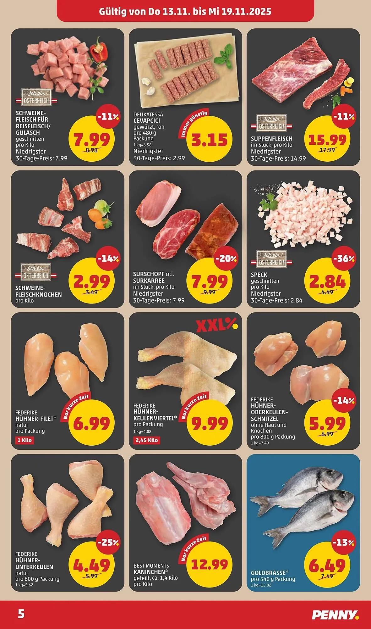 PENNY Flugblatt von 13. November bis 19. November 2025 - Flugblätt seite  5