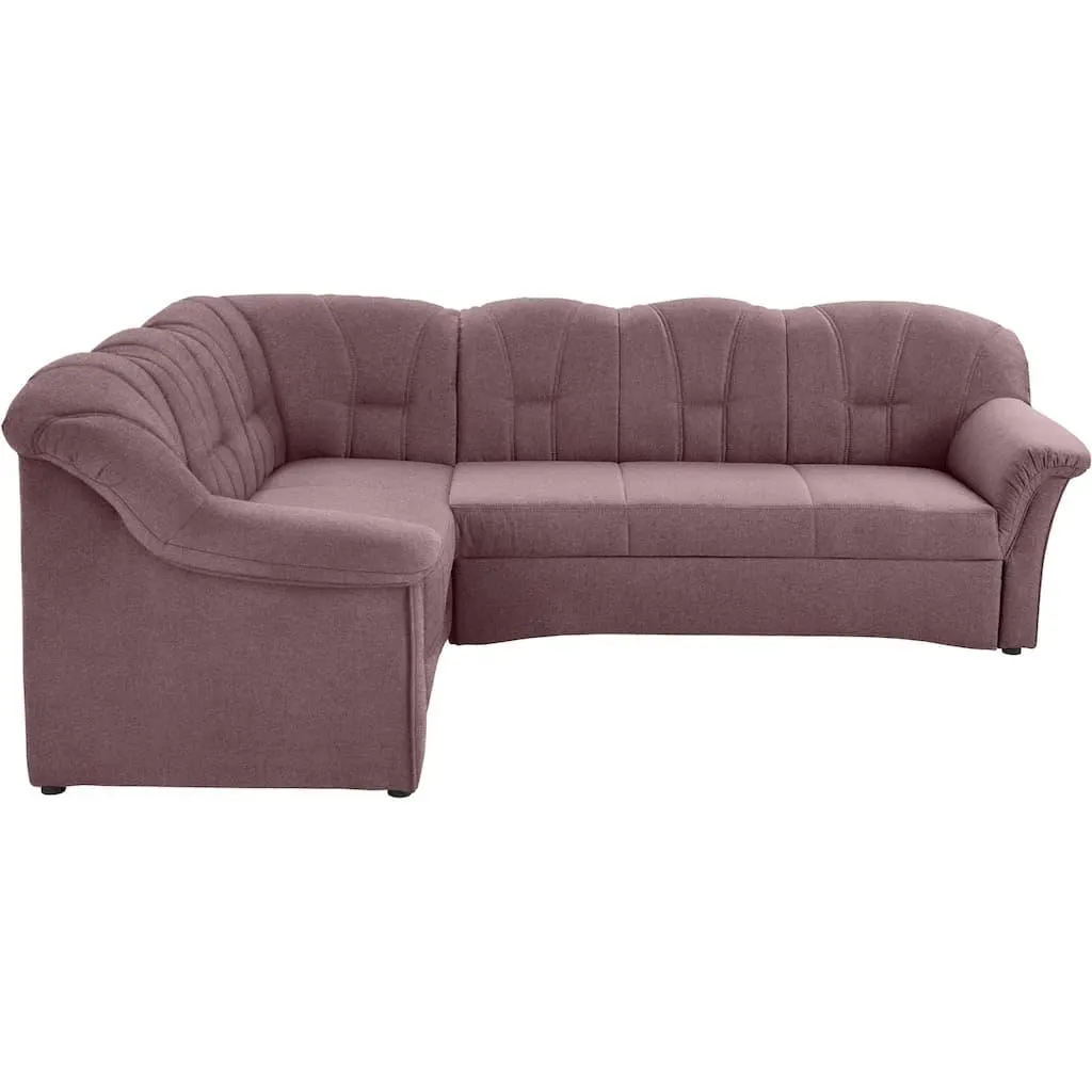 DOMO collection Ecksofa »Papenburg B/T/H: 242/190/84 cm L-Form« wahlweise mit Bettfunktion, Langer Schenkel links oder rechts