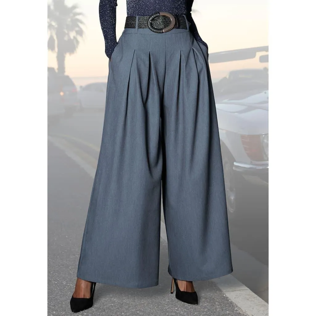 LASCANA Hosenrock mit Gürtelschlaufen, Anzughose, chic