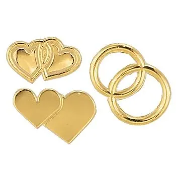 Wachsmotive "Hochzeit" gold