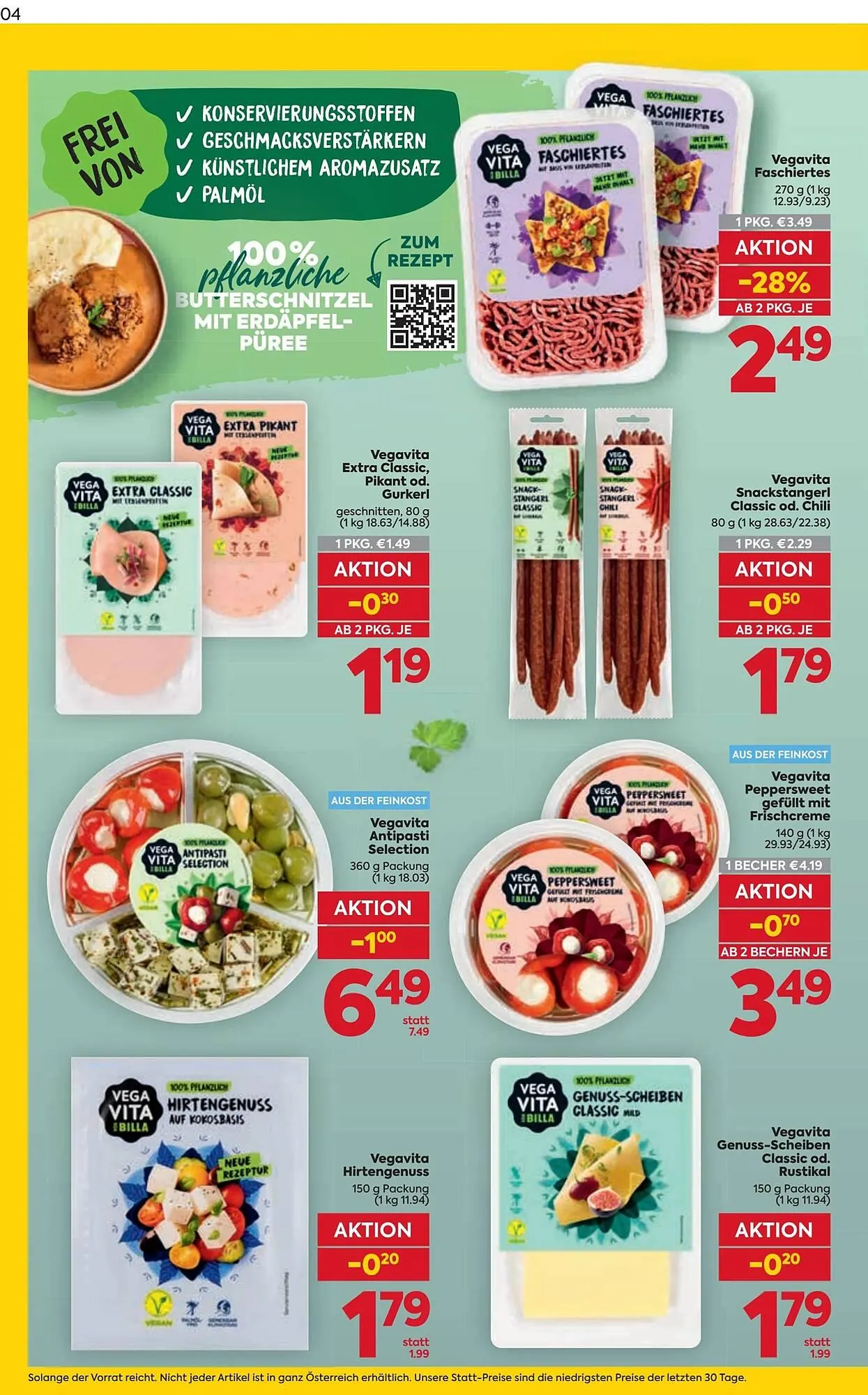 Billa Flugblatt von 15. Jänner bis 21. Jänner 2026 - Flugblätt seite  4