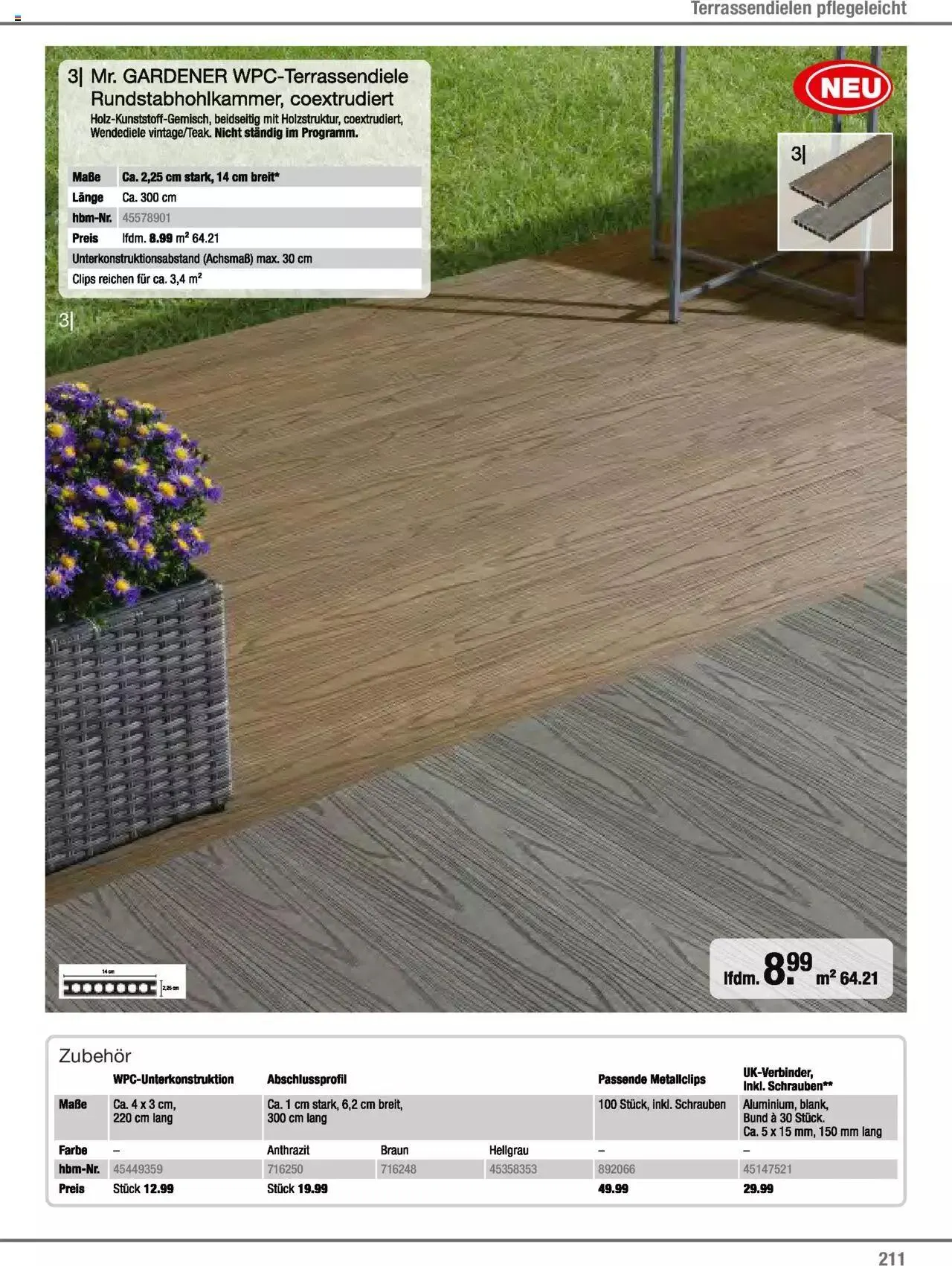 Hagebau Gartenjahr 2023 von 7. März bis 31. Dezember 2023 - Flugblätt seite  211