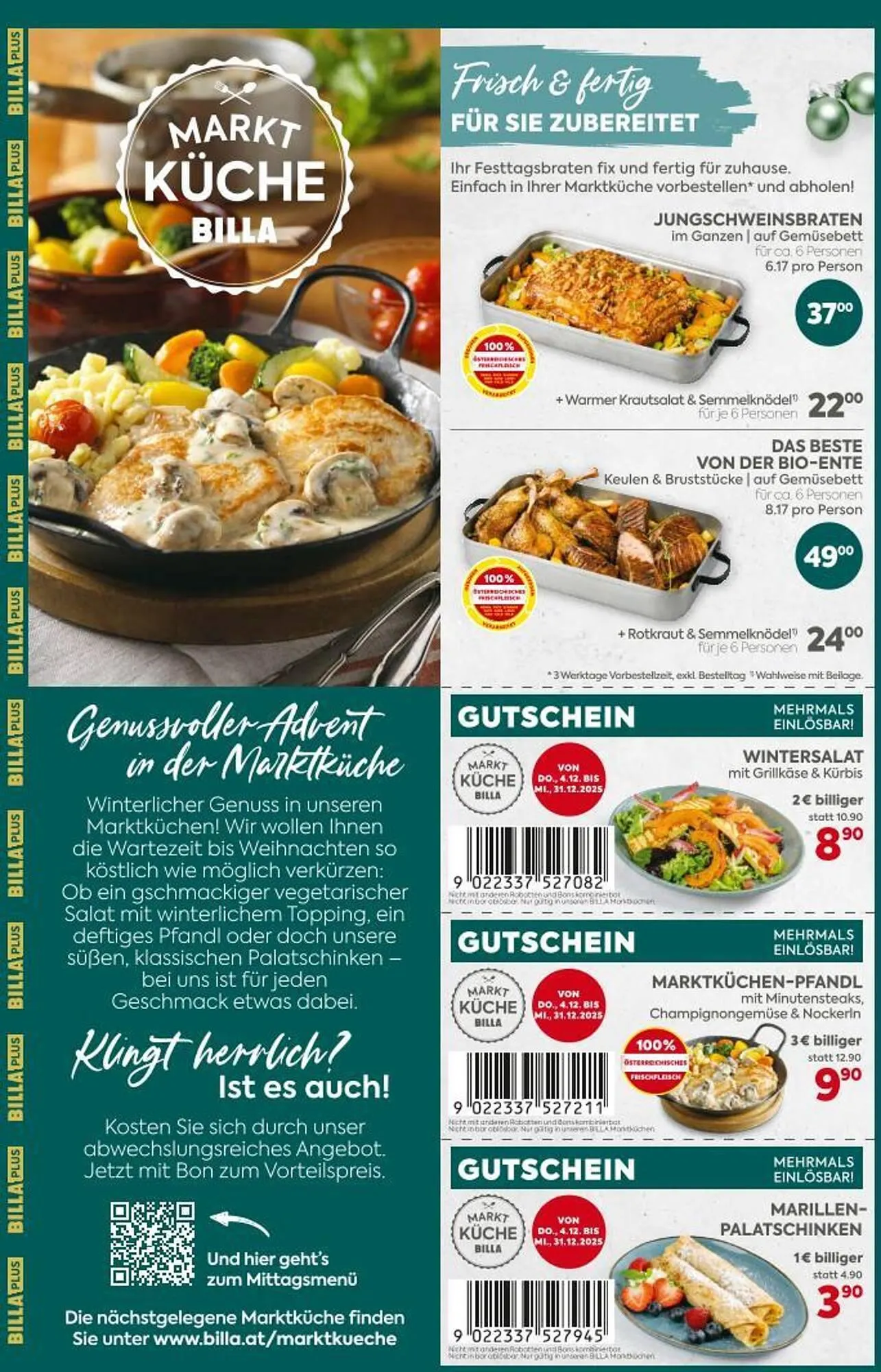 Billa Corso Flugblatt von 4. Dezember bis 31. Dezember 2025 - Flugblätt seite  4