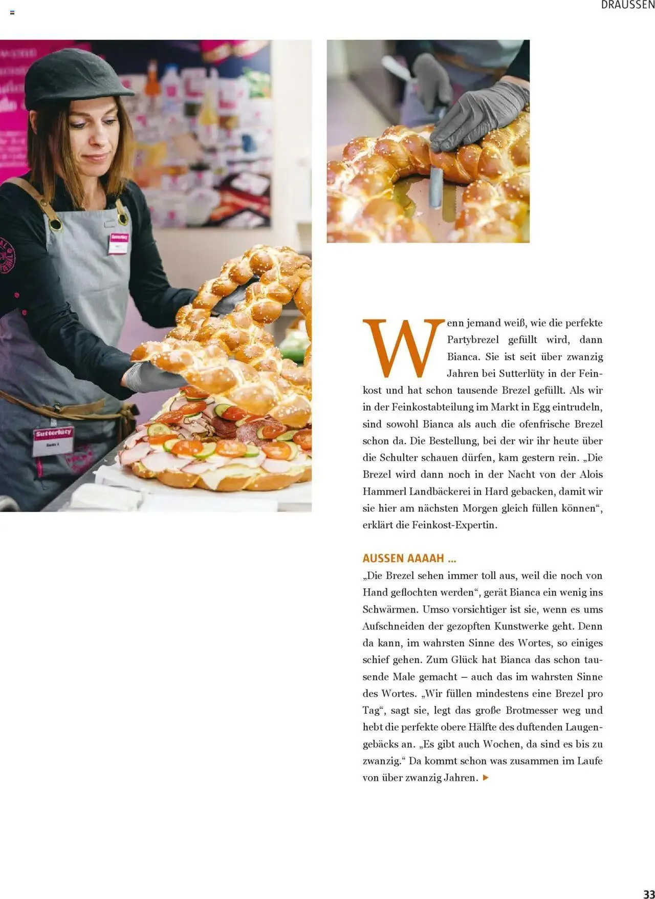 Sutterlüty B’sundrig Magazine von 3. Juli bis 31. Dezember 2024 - Flugblätt seite  33