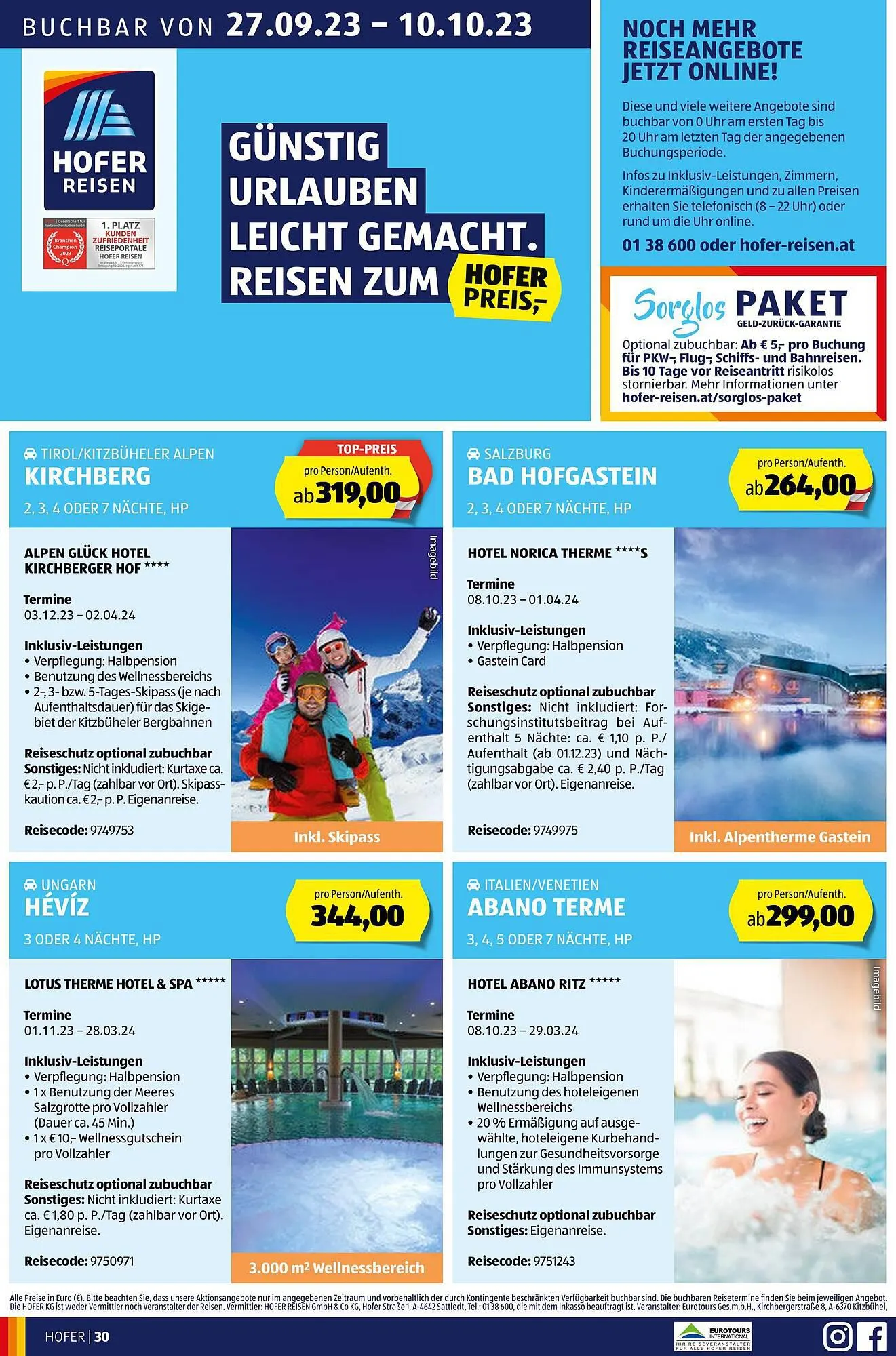 Hofer Flugblatt von 29. September bis 5. Oktober 2023 - Flugblätt seite 32