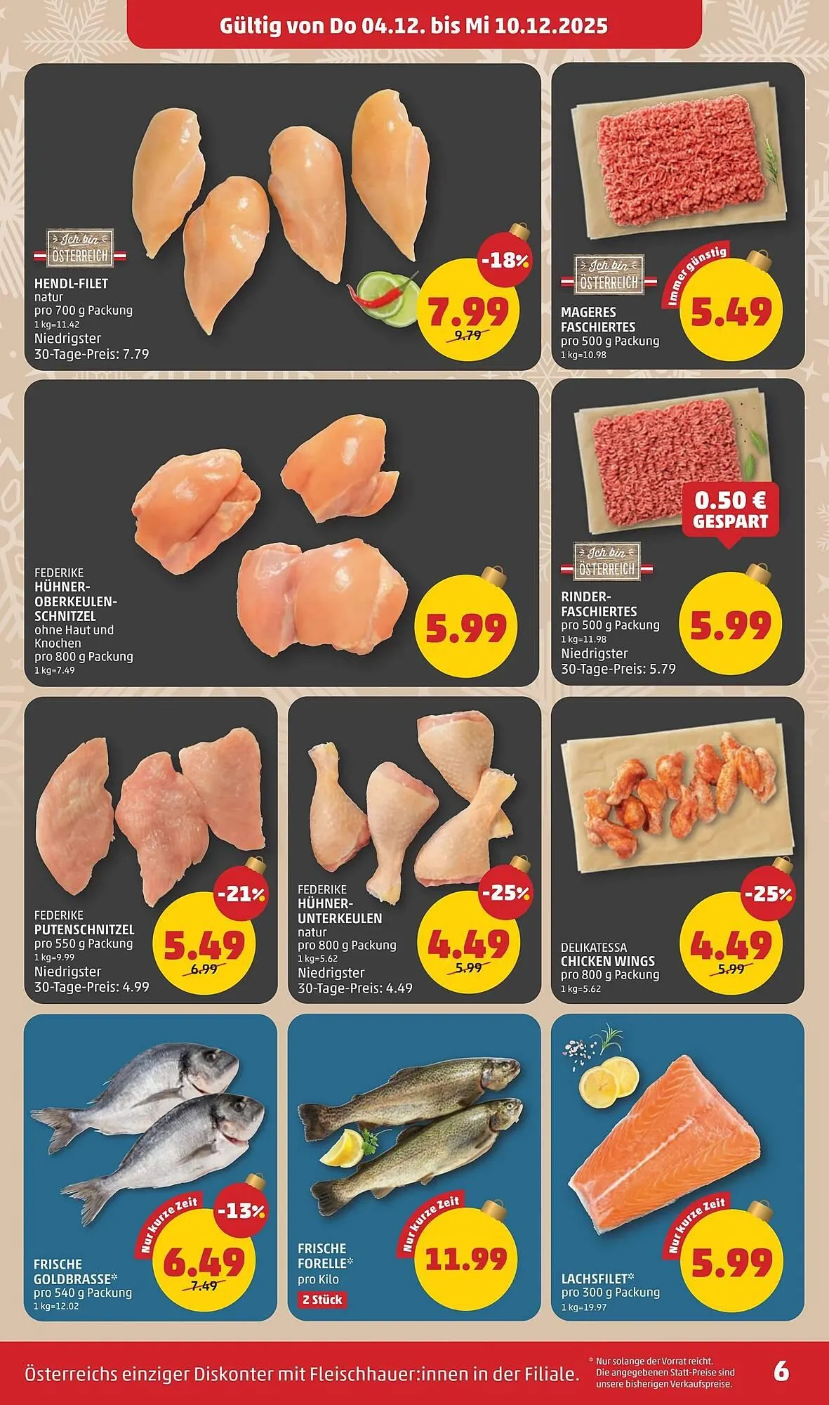 PENNY Flugblatt von 4. Dezember bis 10. Dezember 2025 - Flugblätt seite  6