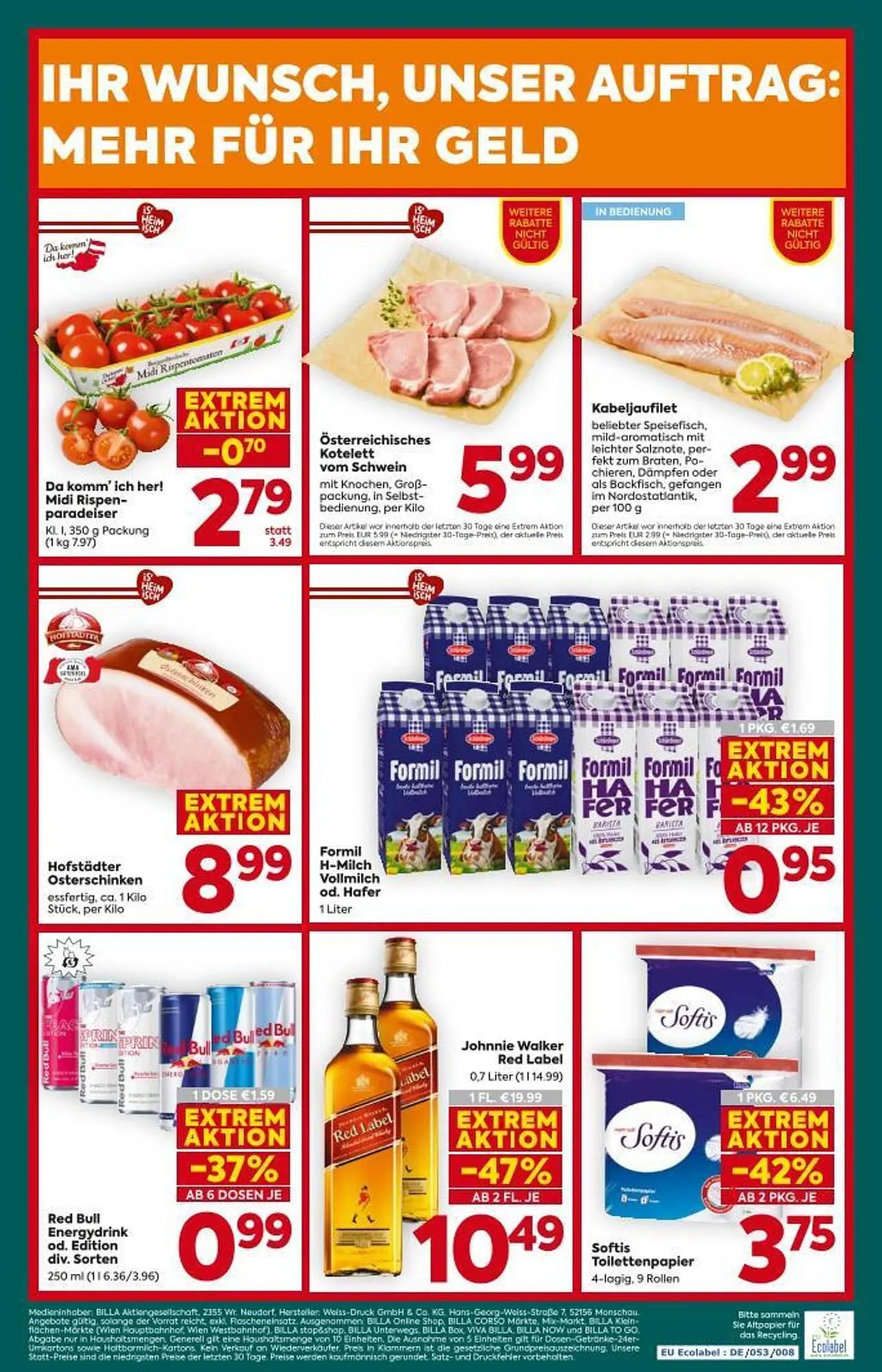 Billa Corso Flugblatt von 5. März bis 11. März 2026 - Flugblätt seite 16