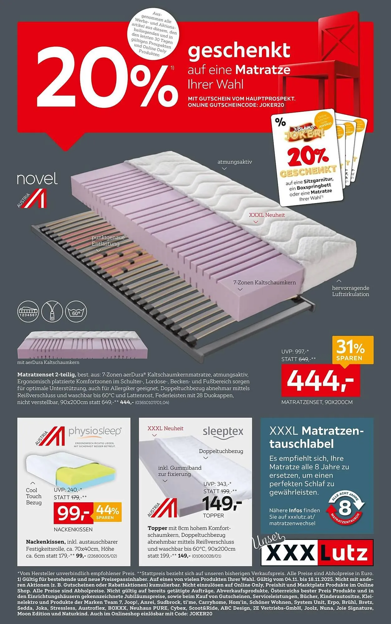 XXXLutz Prospekt von 4. November bis 18. November 2025 - Flugblätt seite  1