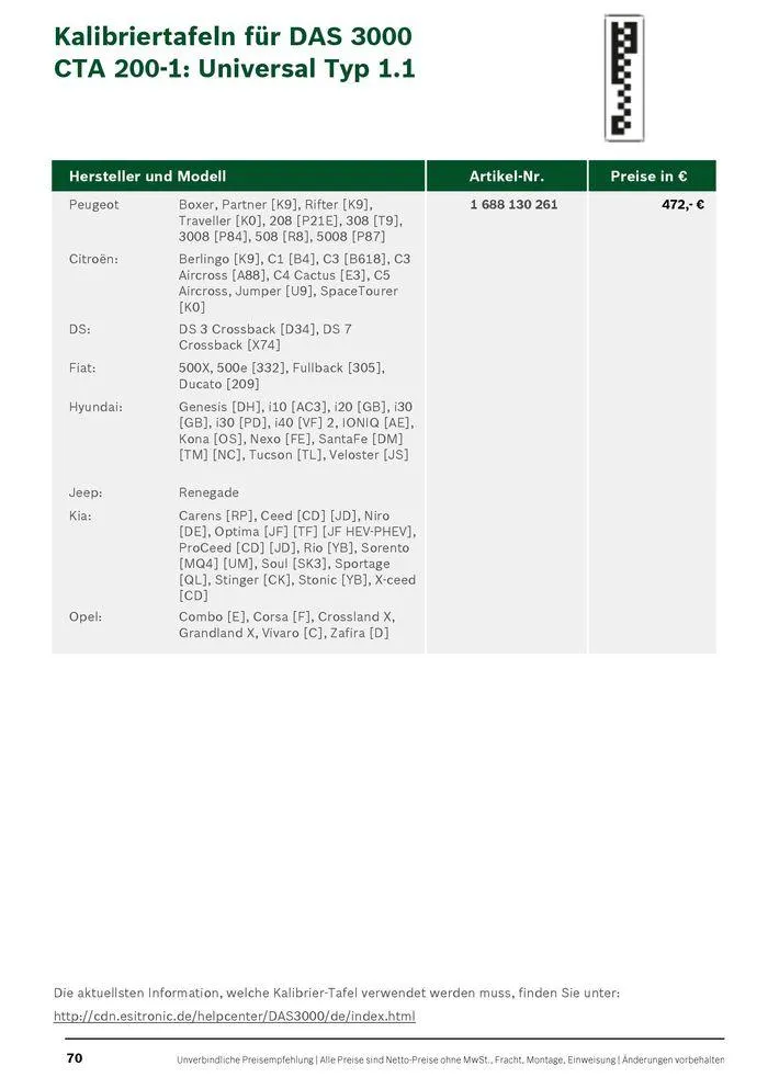 Werkstattausrüstung von Bosch von 21. Mai bis 31. Dezember 2024 - Flugblätt seite  70