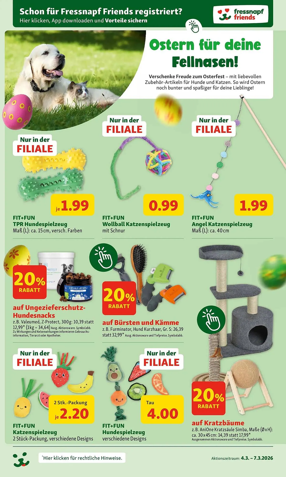 Fressnapf Flugblatt von 4. März bis 7. März 2026 - Flugblätt seite  3