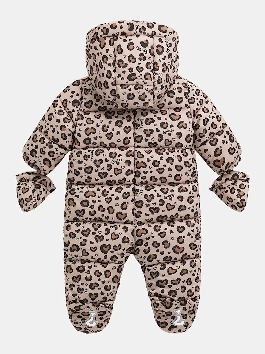 Wattierter Strampler Allover-Print