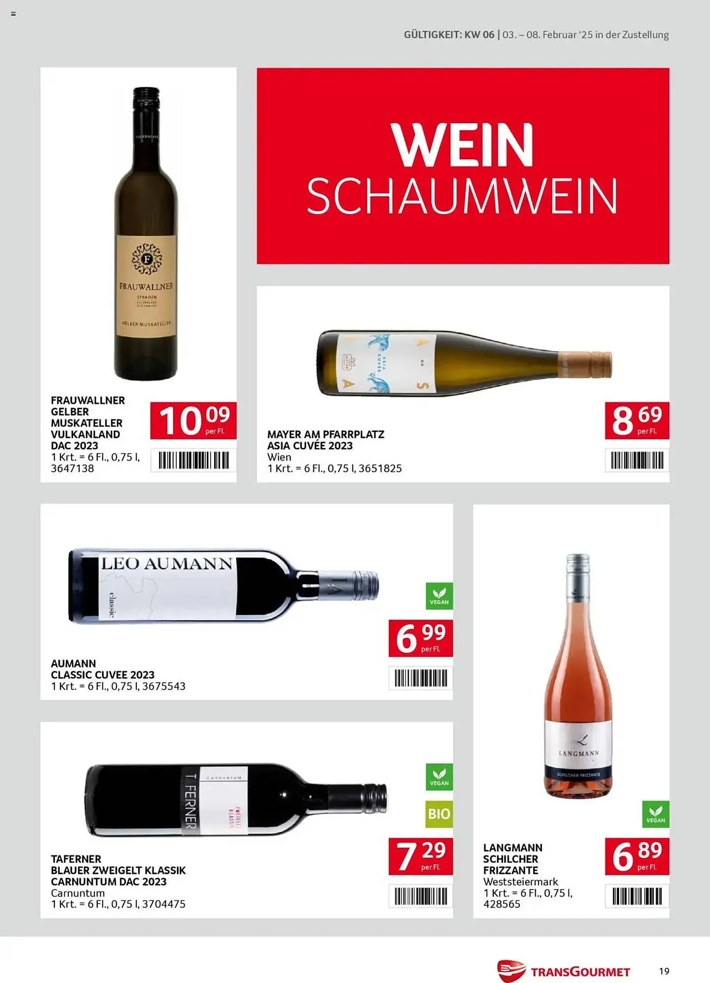 Transgourmet Flugblatt von 3. Februar bis 8. Februar 2025 - Flugblätt seite  19