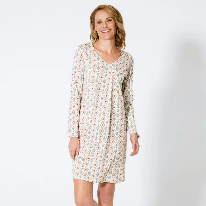 Damen-Nachthemd mit Rauten-Muster