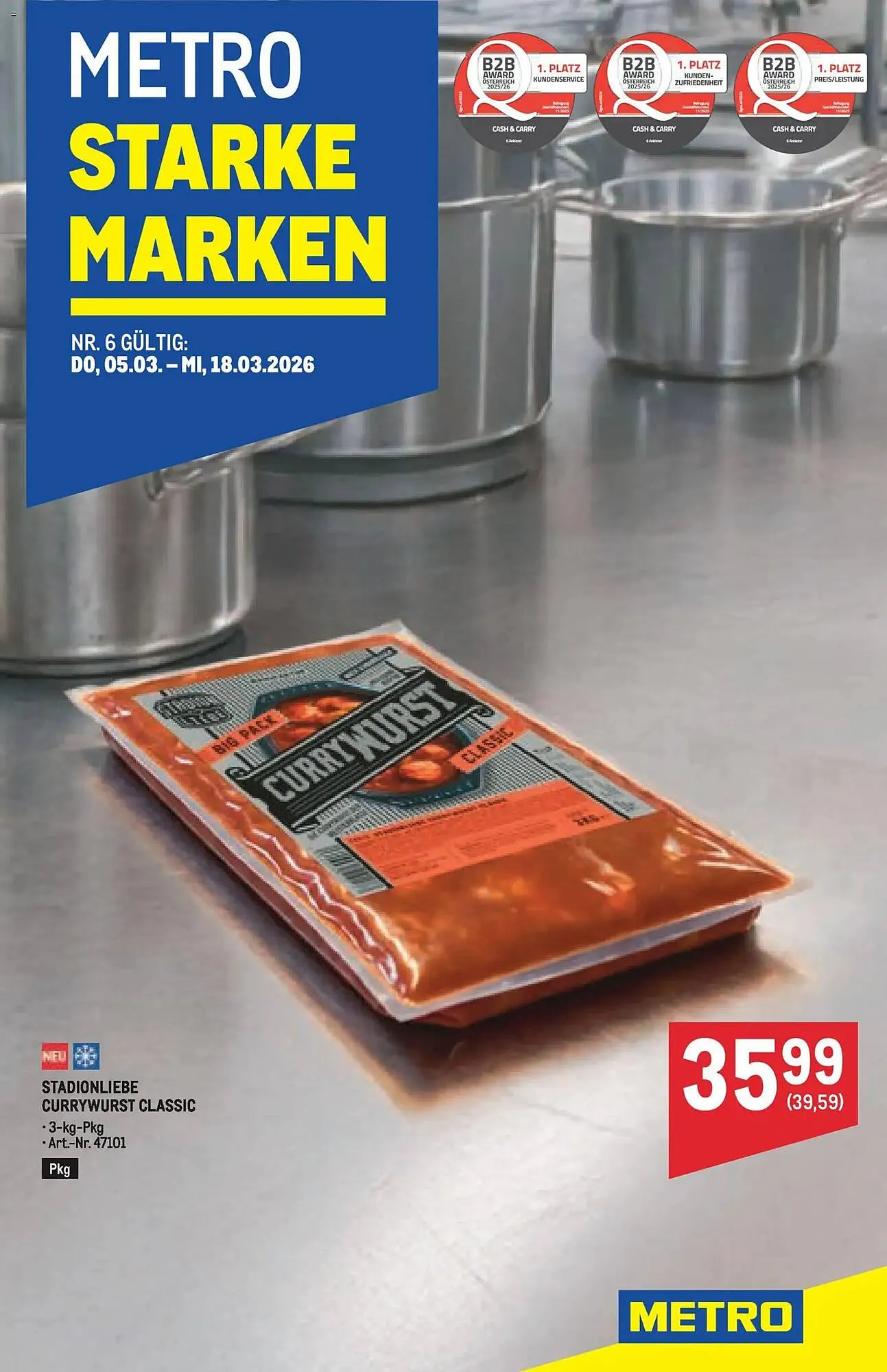 Metro Flugblatt von 5. März bis 18. März 2026 - Flugblätt seite  1