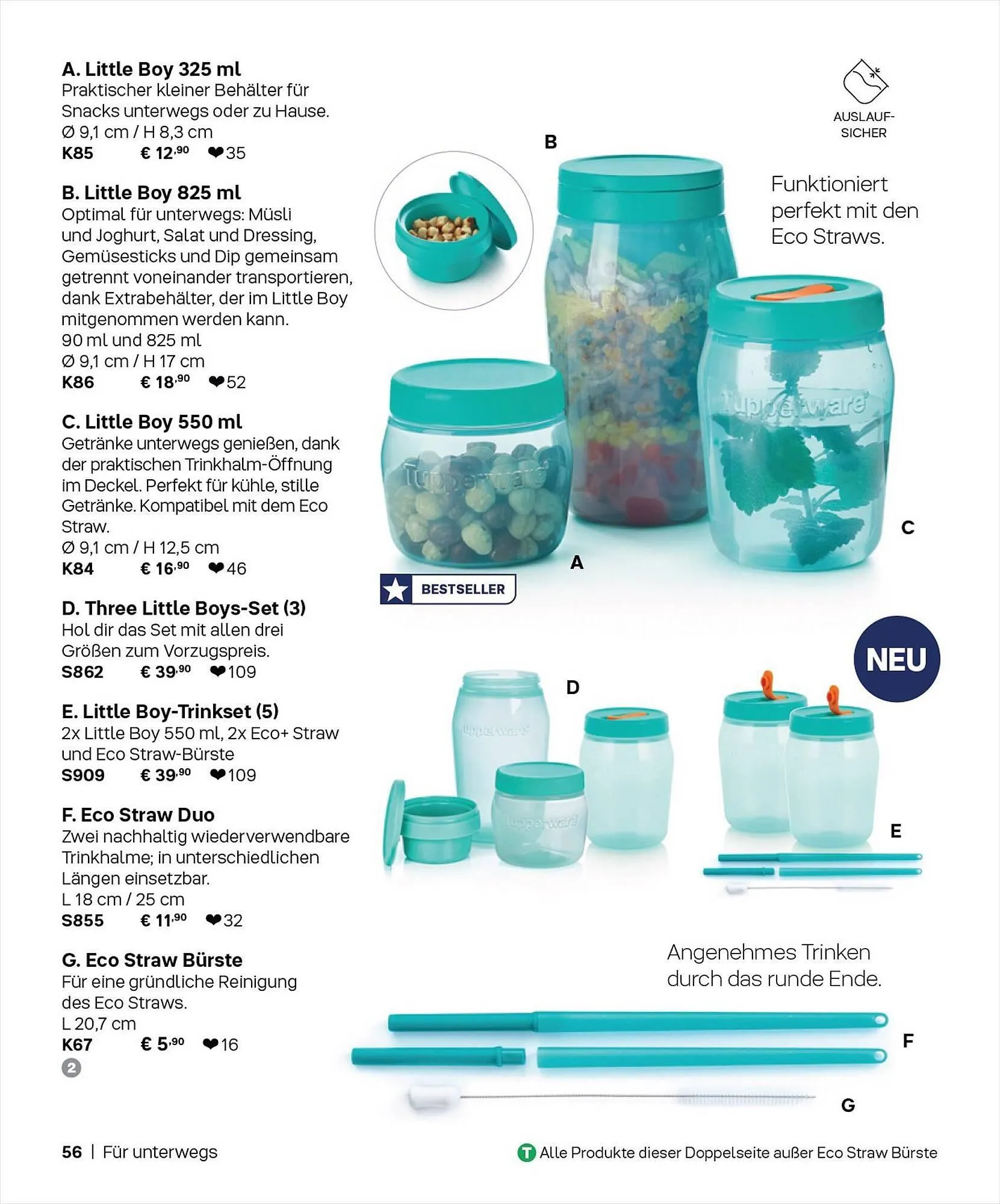 Tupperware Flugblatt von 1. September bis 29. Februar 2024 - Flugblätt seite 56