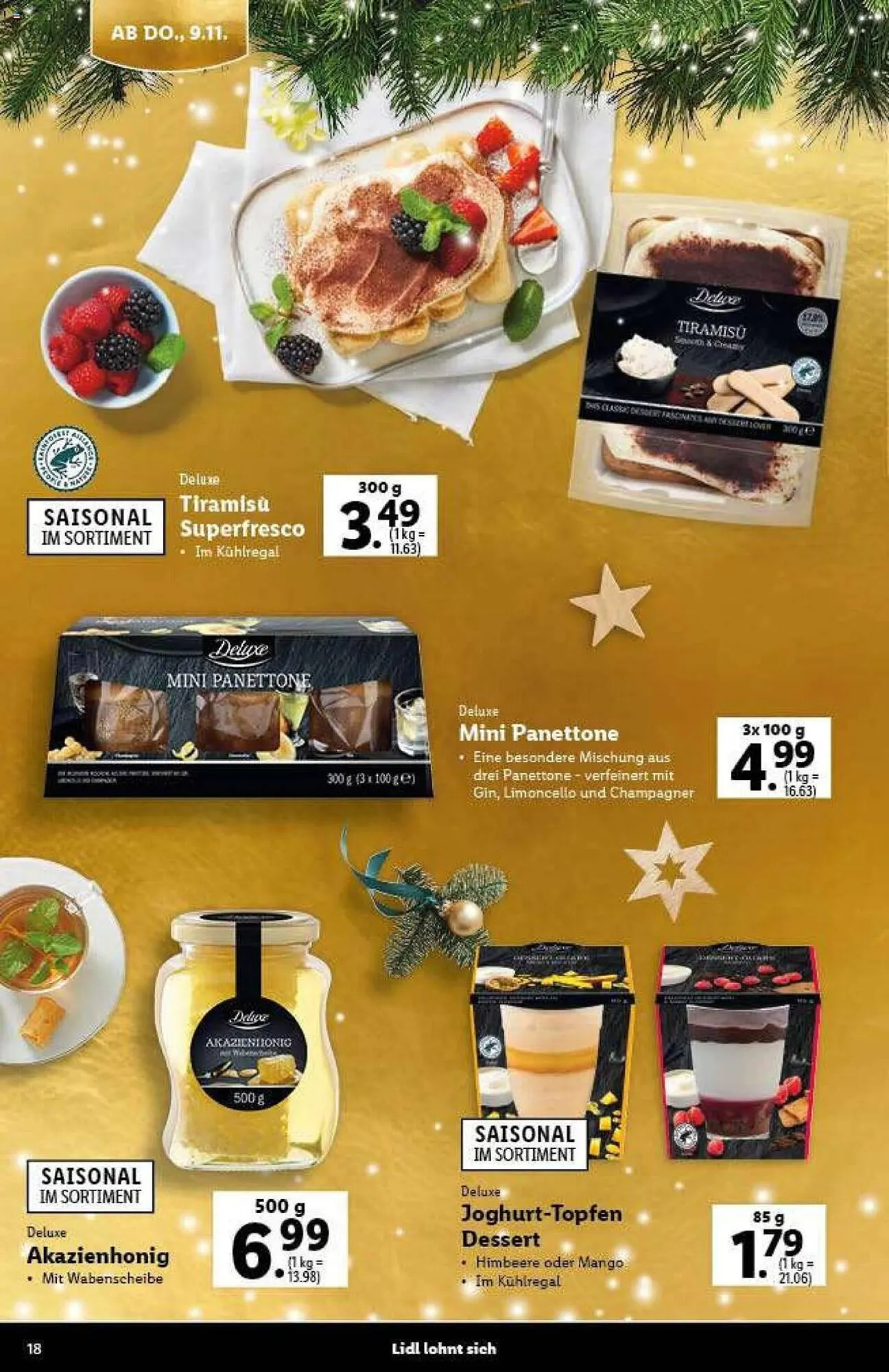 Lidl Flugblatt von 9. November bis 21. Dezember 2023 - Flugblätt seite 18