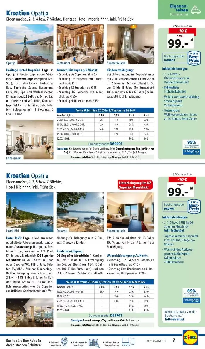 Aktuelle Reiseprospekte Themenprospekt Jänner von 14. Jänner bis 15. Februar 2025 - Flugblätt seite  7