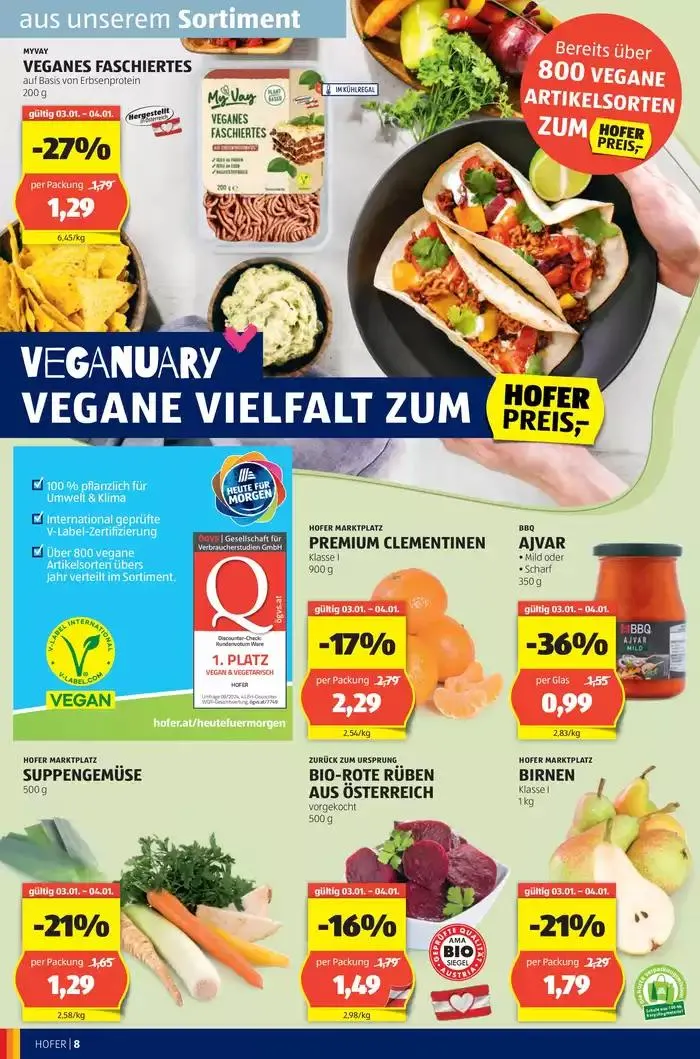 Blättern Sie online im HOFER Flugblatt von 31. Dezember bis 7. Jänner 2025 - Flugblätt seite 10
