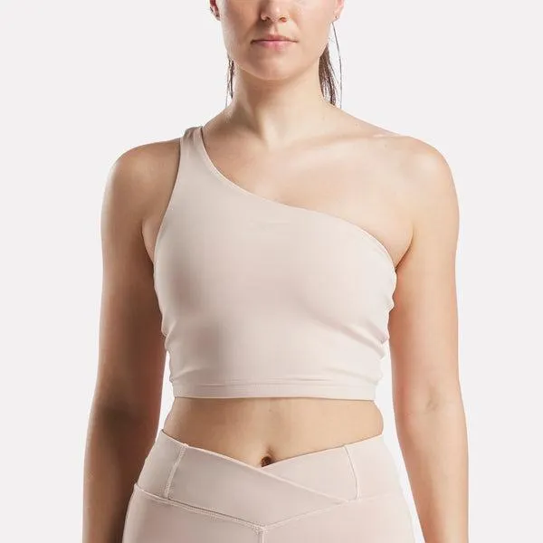 Lux One Shoulder Fitted Cropped Tank