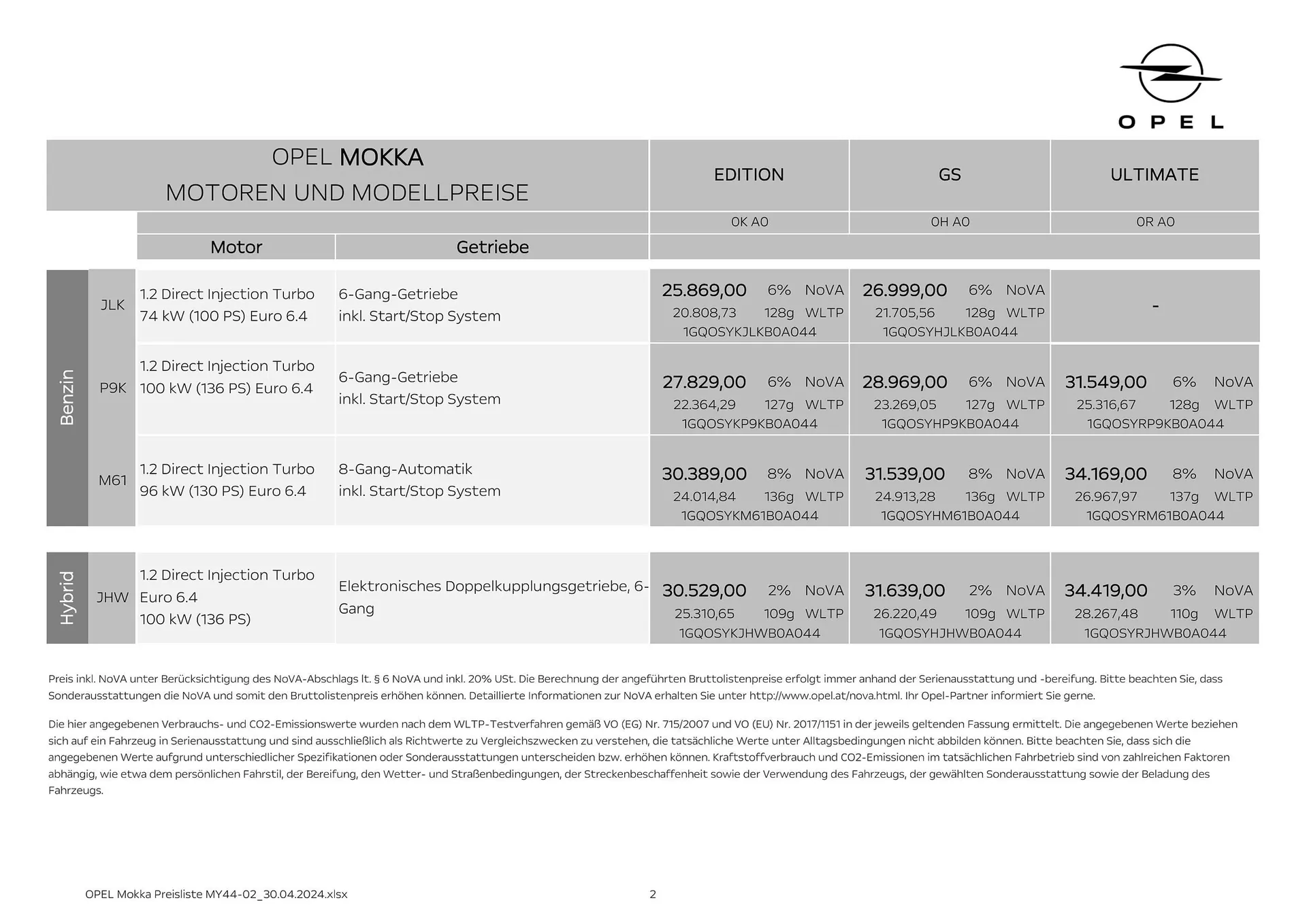 Opel Mokka Flugblatt von 16. Mai bis 15. Mai 2025 - Flugblätt seite 2