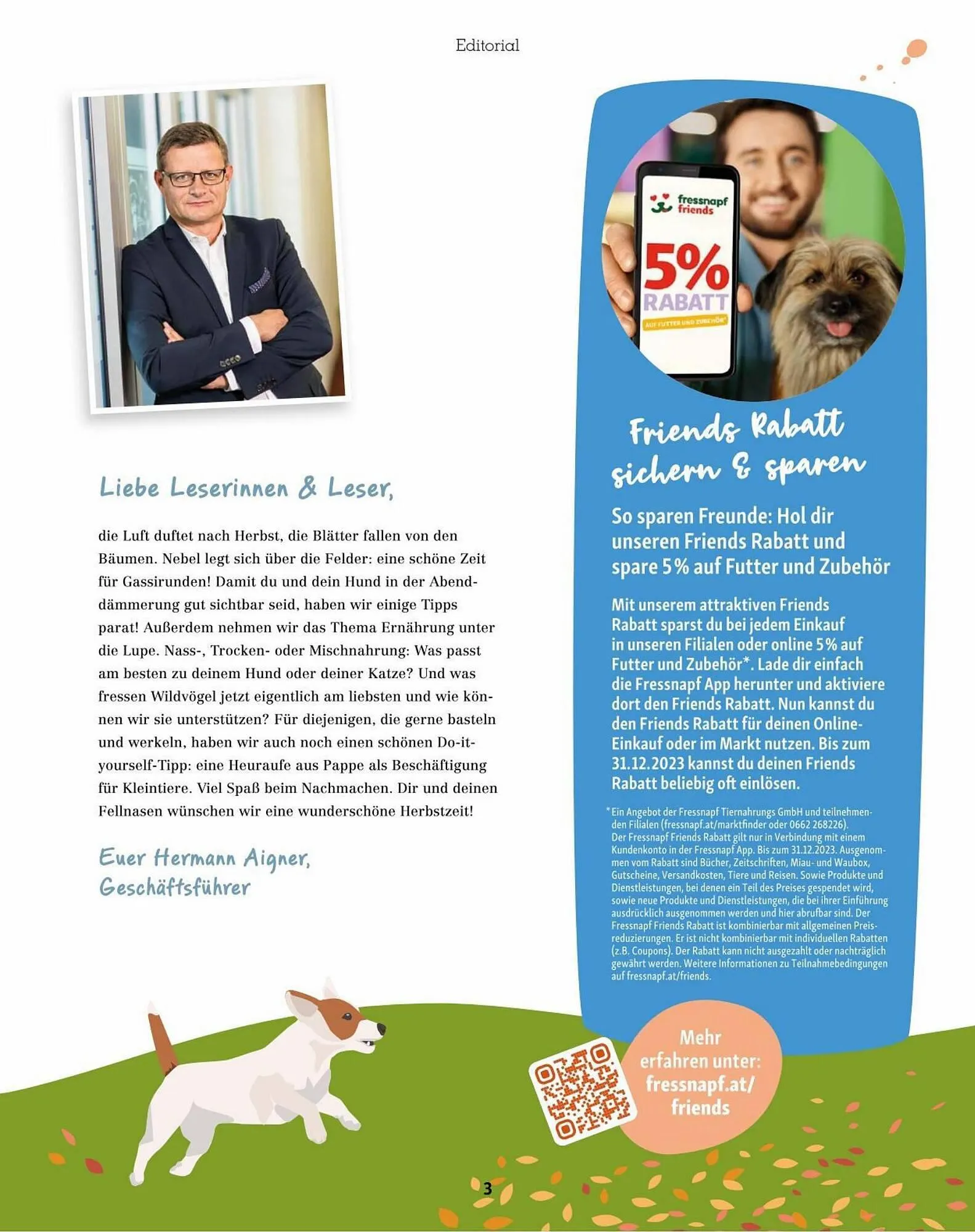 Fressnapf Flugblatt von 30. August bis 31. Oktober 2023 - Flugblätt seite 3