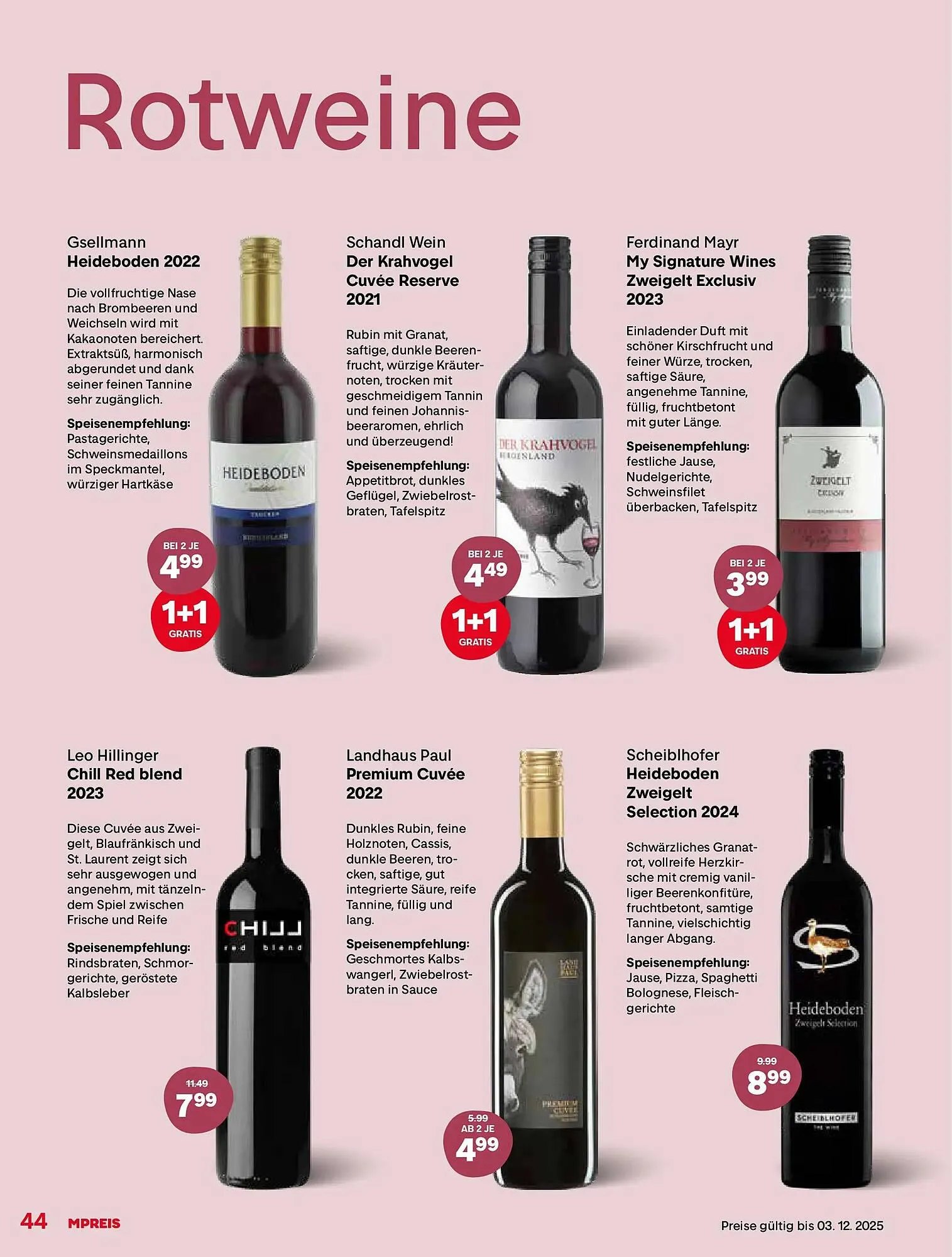 MPreis Flugblatt von 24. November bis 14. Dezember 2025 - Flugblätt seite 44