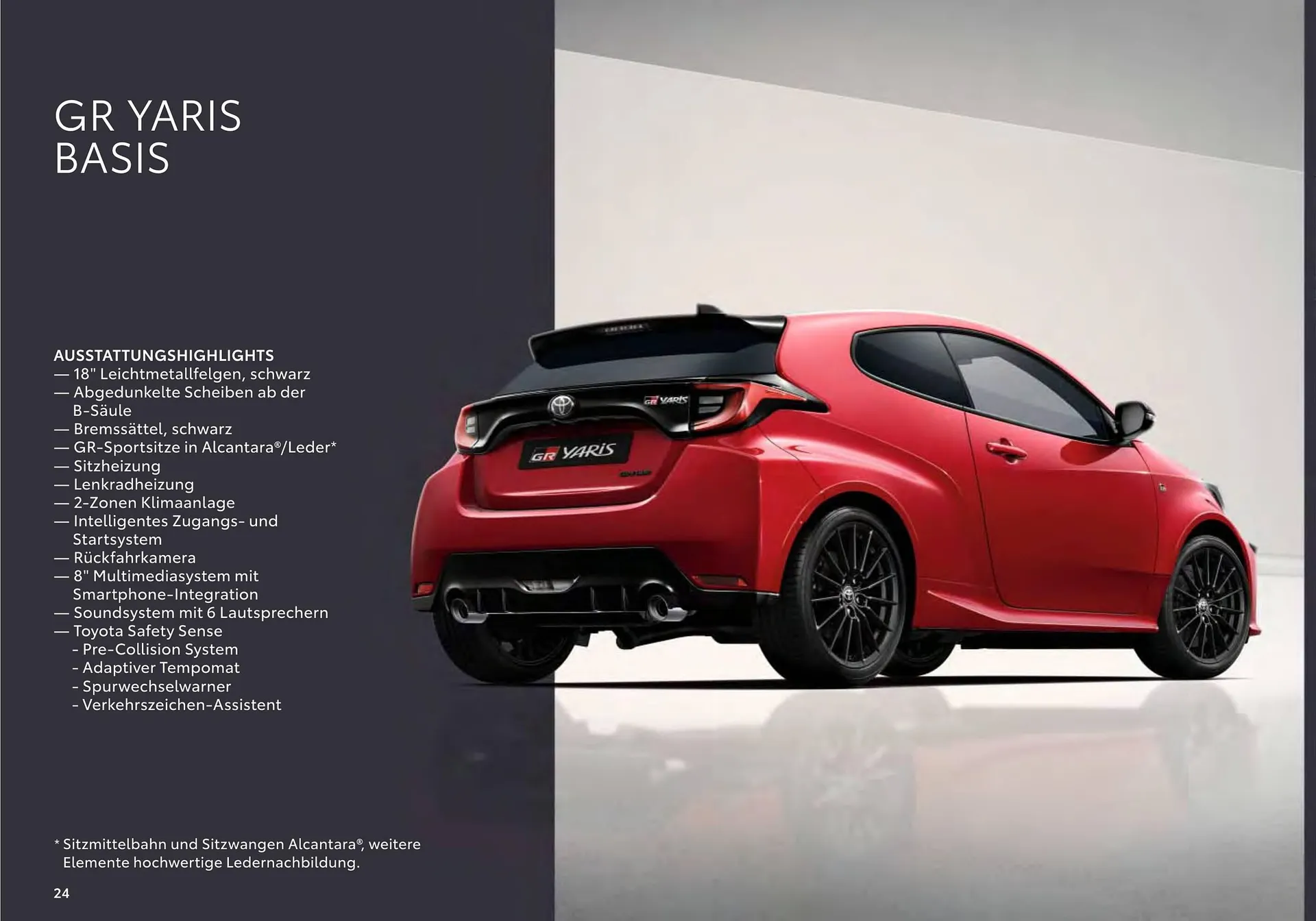 Toyota GR Yaris Flugblatt von 11. Juli bis 10. Jänner 2025 - Flugblätt seite 24