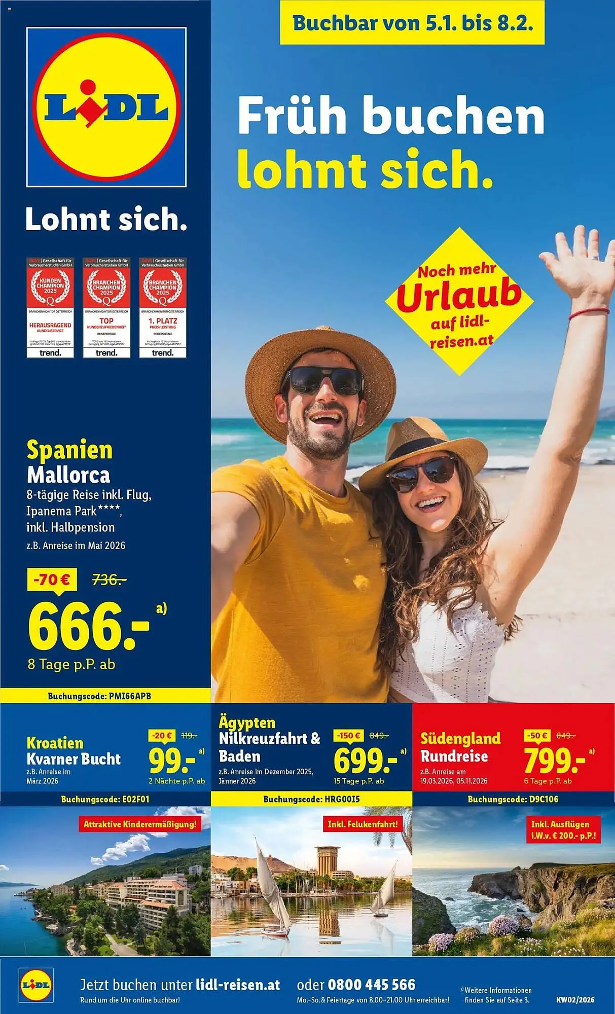 Lidl Flugblatt von 5. Jänner bis 8. Februar 2026 - Flugblätt seite  1
