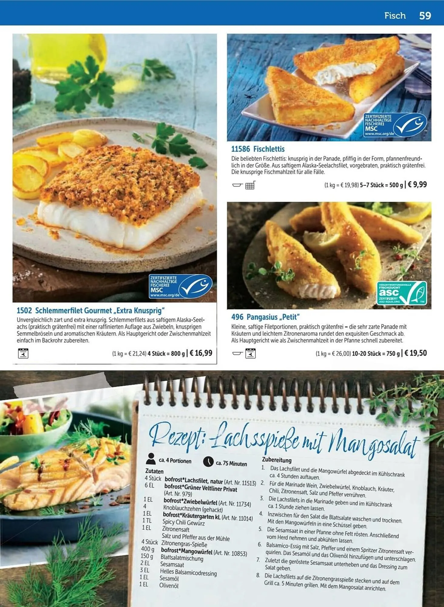 Bofrost Katalog von 13. September bis 6. März 2026 - Flugblätt seite 59