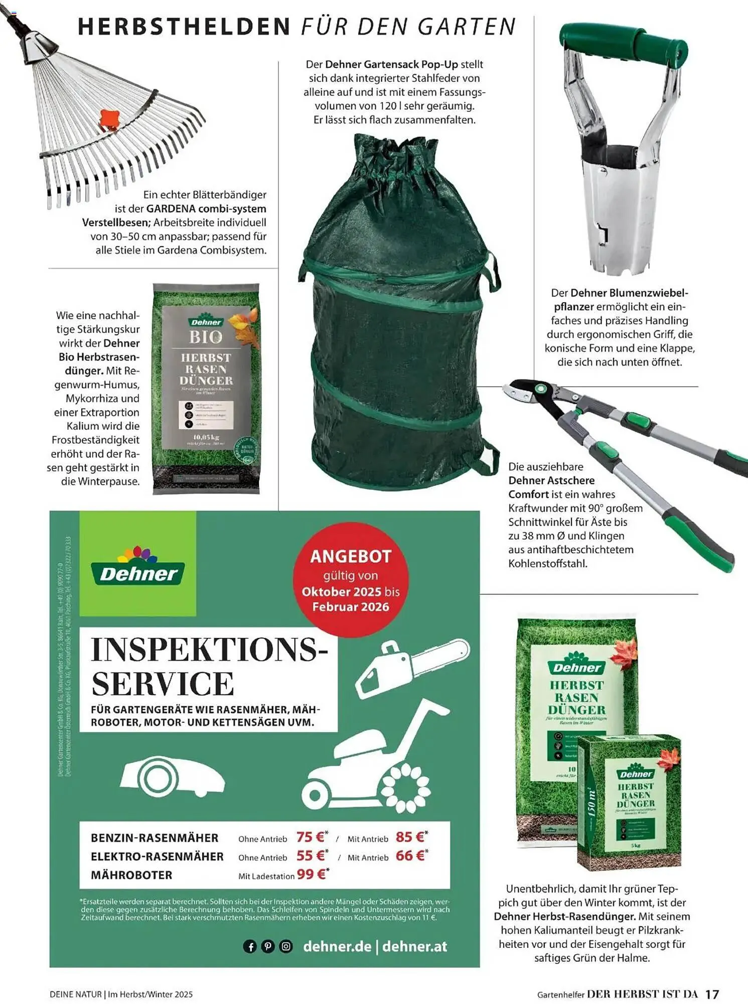 Dehner Flugblatt von 10. Oktober bis 30. November 2025 - Flugblätt seite  17