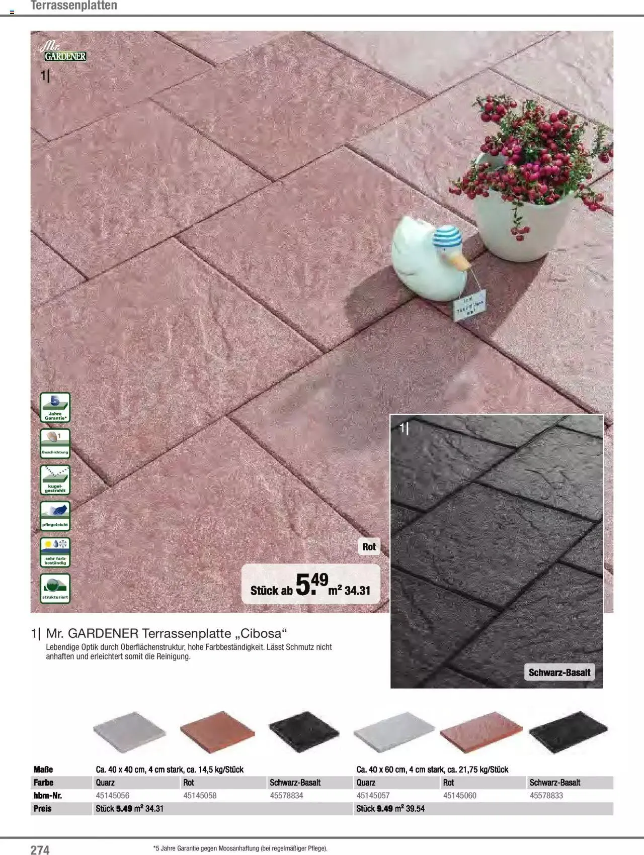 Hagebau Gartenjahr 2023 von 7. März bis 31. Dezember 2023 - Flugblätt seite  274