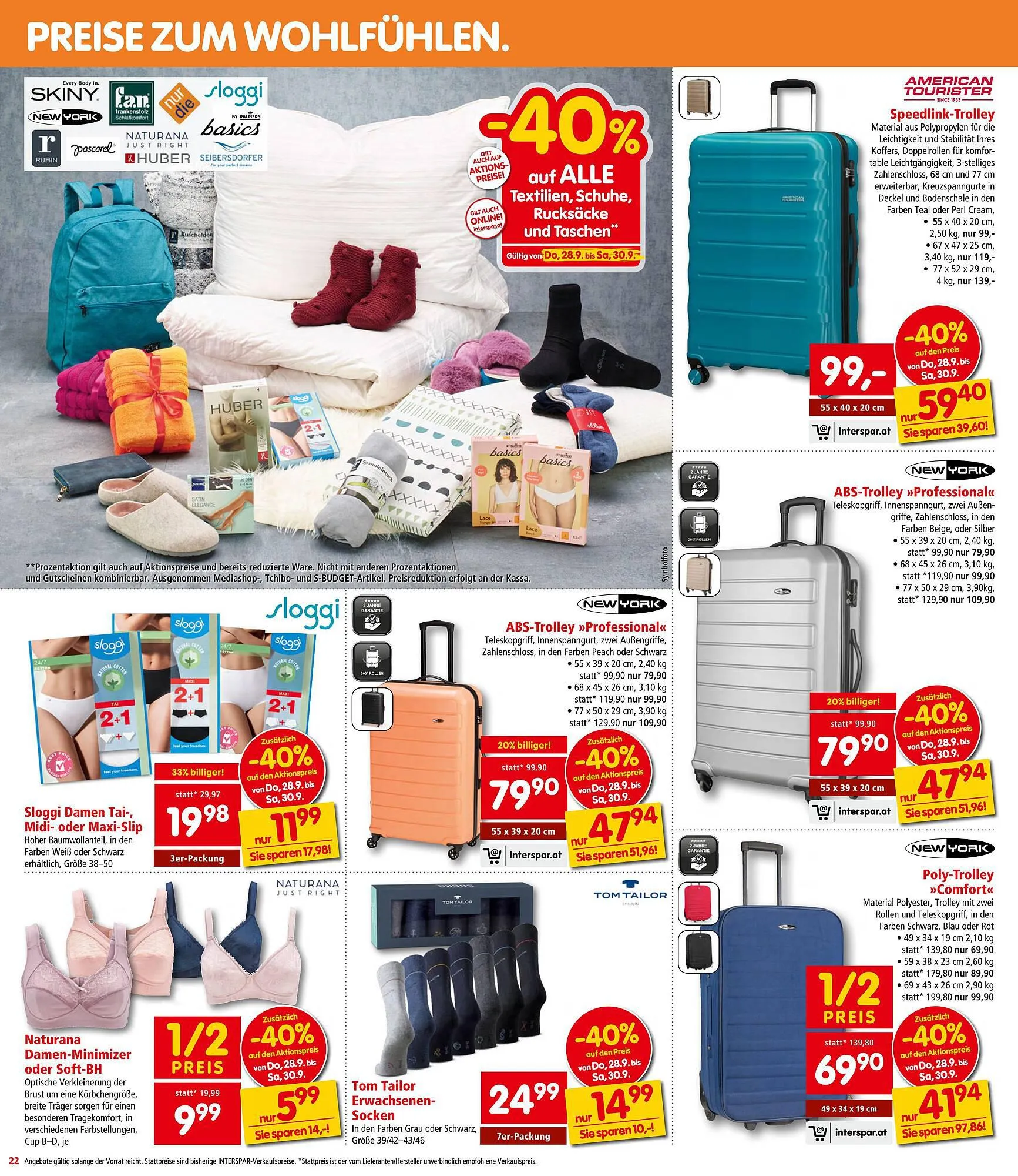 Interspar Flugblatt von 28. September bis 11. Oktober 2023 - Flugblätt seite 22