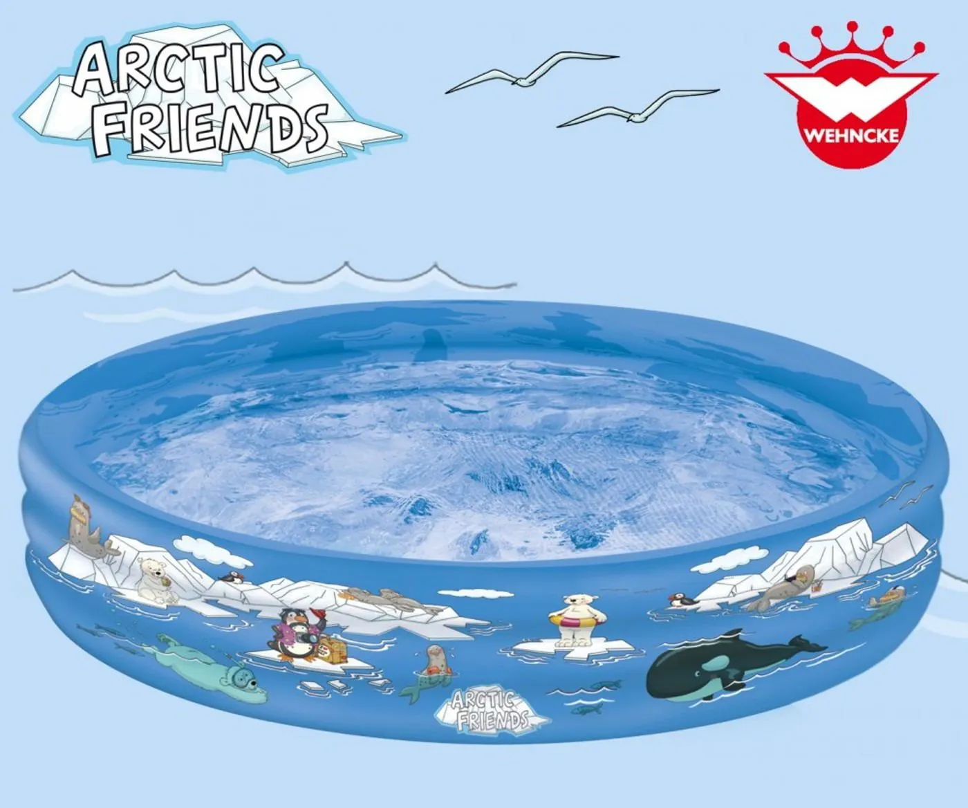 HAPPY PEOPLE Pool ARCTIC FRIENDS 178x30cm