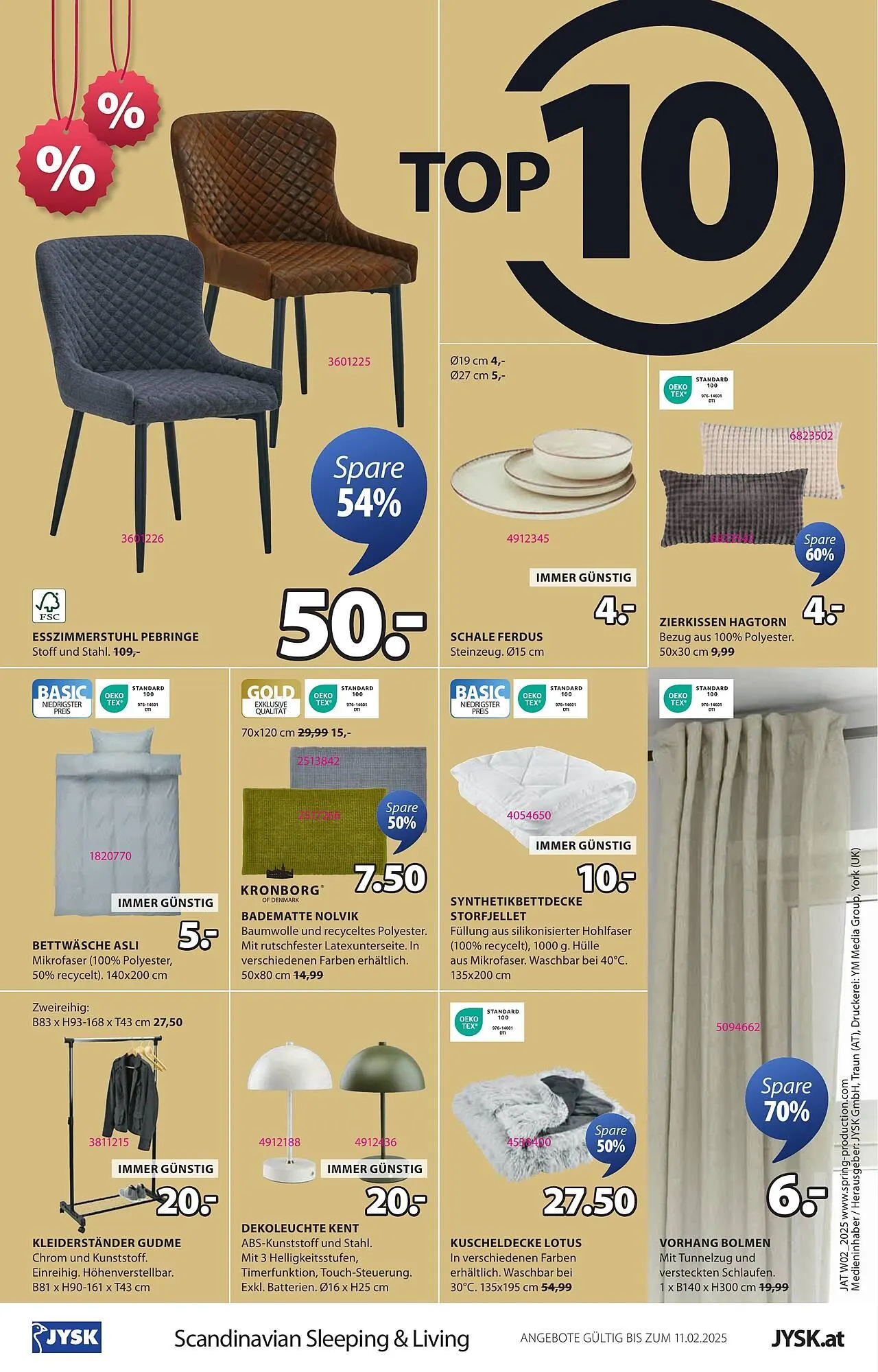 JYSK Flugblatt von 3. Jänner bis 11. Februar 2025 - Flugblätt seite 16