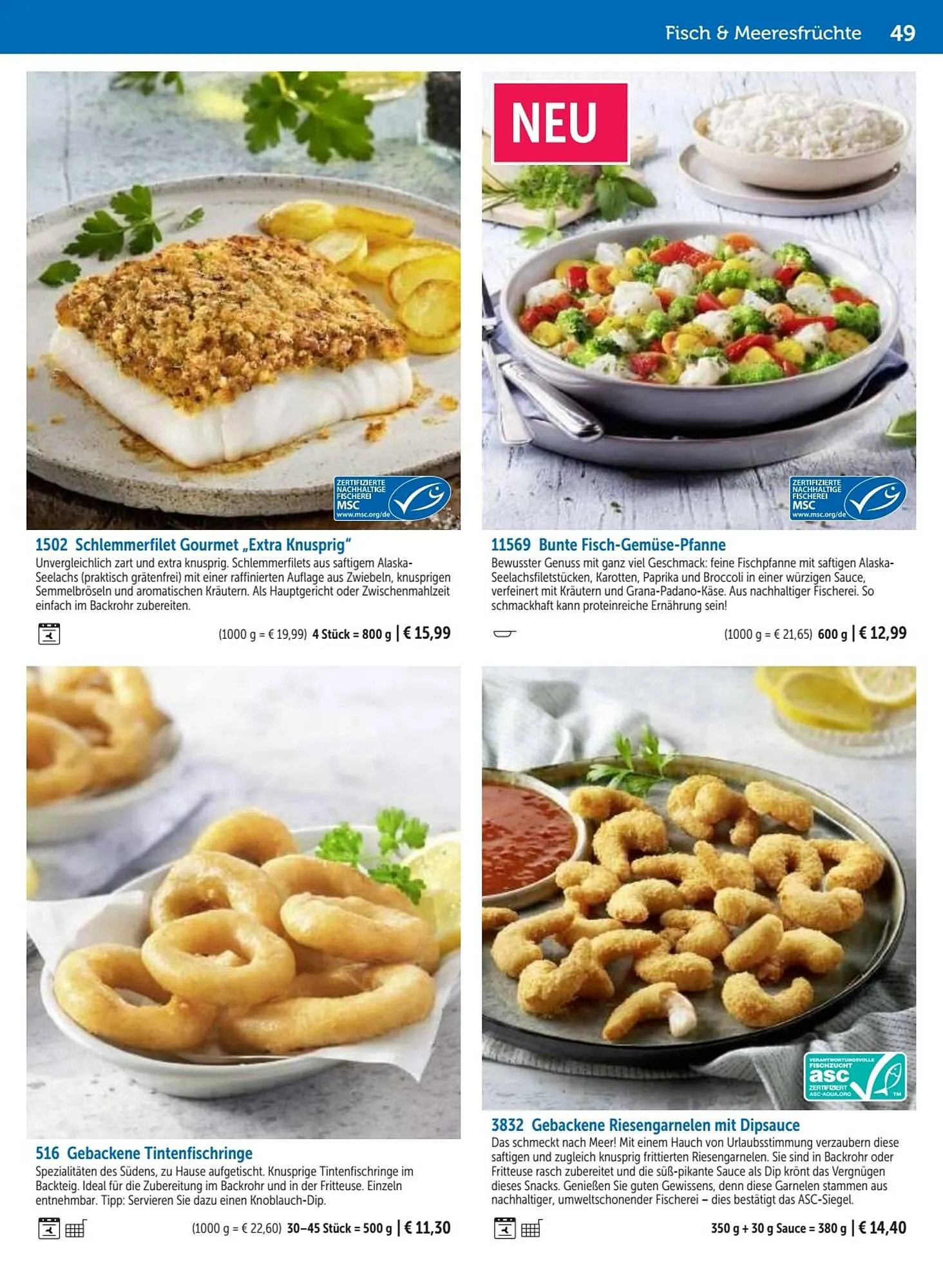 Bofrost Flugblatt von 25. September bis 29. Februar 2024 - Flugblätt seite 49