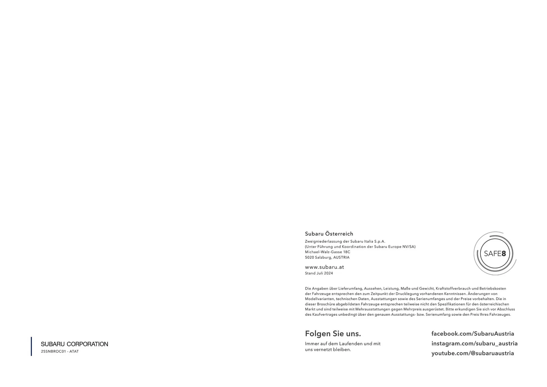 Subaru Flugblatt von 1. Juli bis 25. Februar 2026 - Flugblätt seite 16