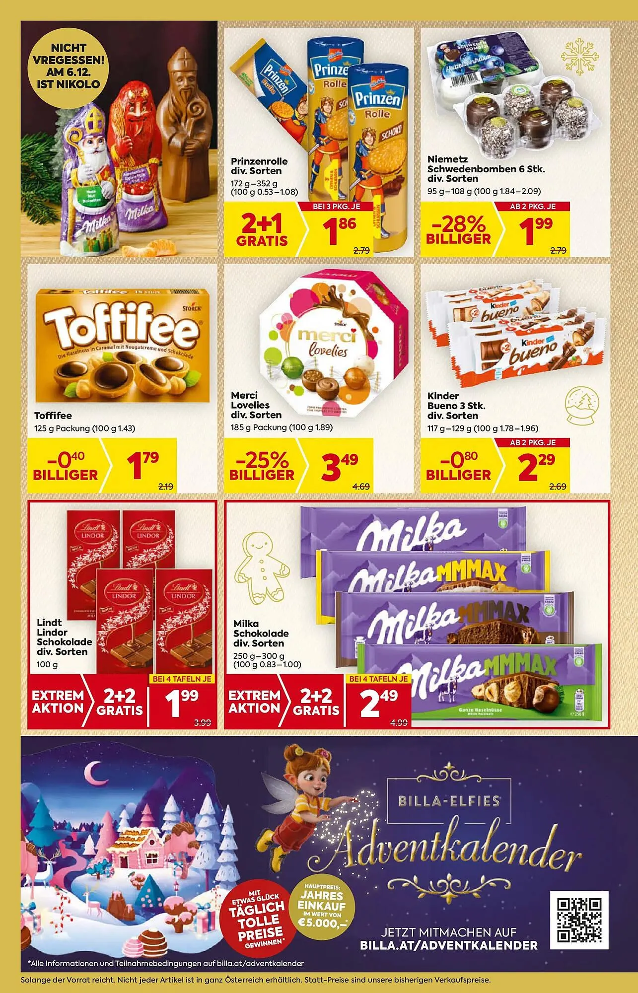 Billa Flugblatt von 4. Dezember bis 10. Dezember 2025 - Flugblätt seite  14