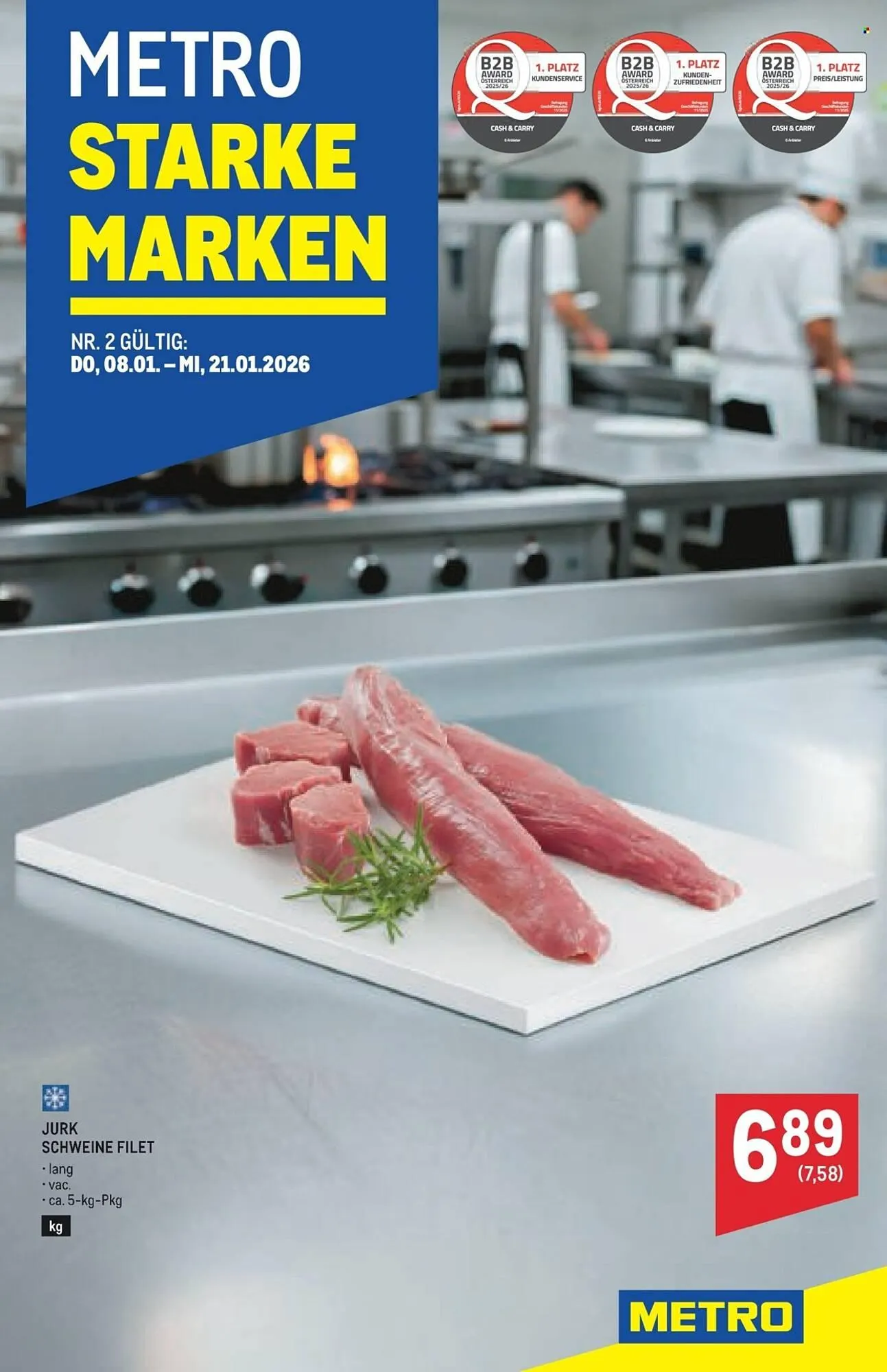 Metro Flugblatt von 8. Jänner bis 21. Jänner 2026 - Flugblätt seite 1