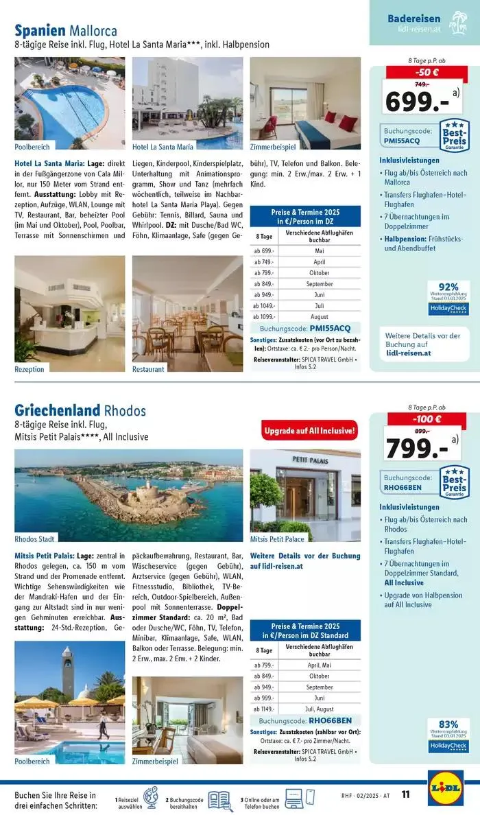 Aktuelle Reiseprospekte Hauptprospekt Februar von 29. Jänner bis 28. Februar 2025 - Flugblätt seite 11