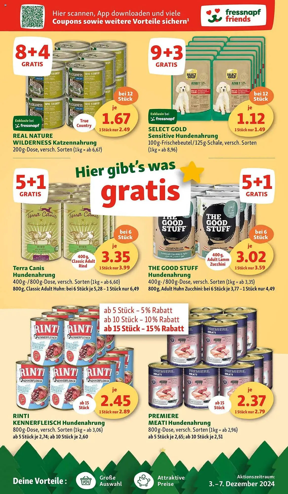 Fressnapf Flugblatt von 3. Dezember bis 7. Dezember 2024 - Flugblätt seite 3