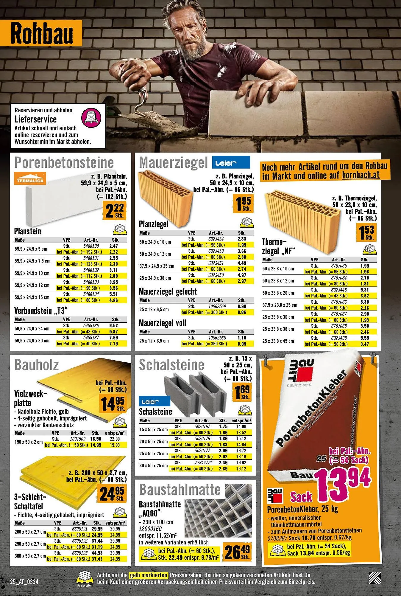 Hornbach Flugblatt von 5. März bis 5. April 2024 - Flugblätt seite  25