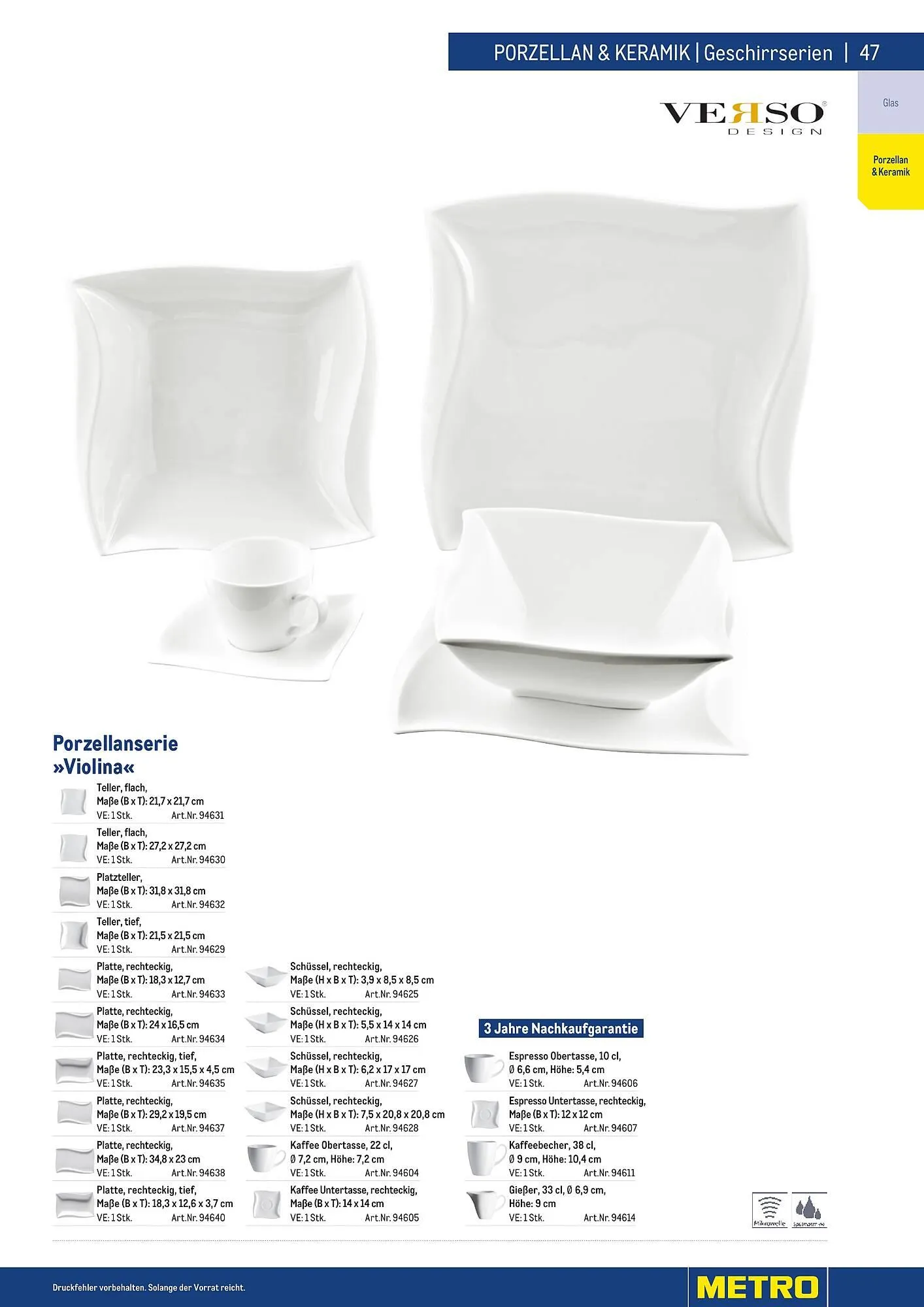 Metro Flugblatt von 25. März bis 31. Dezember 2026 - Flugblätt seite 47