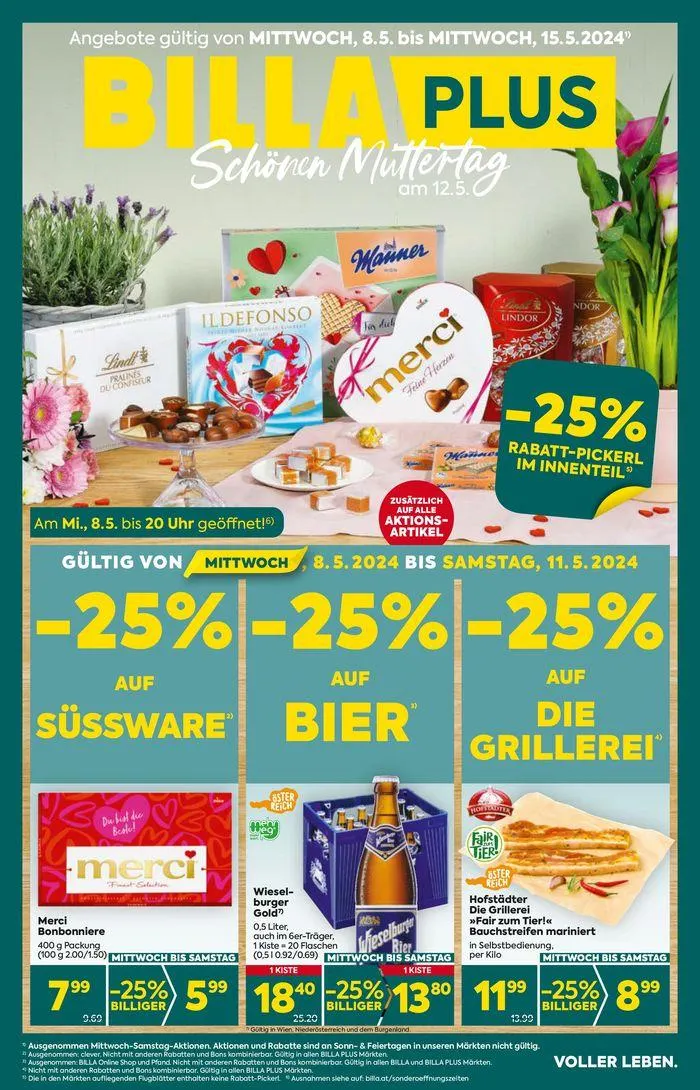 -25% RABATT-PICKERL IM INNENTEIL von 8. Mai bis 22. Mai 2024 - Flugblätt seite  1