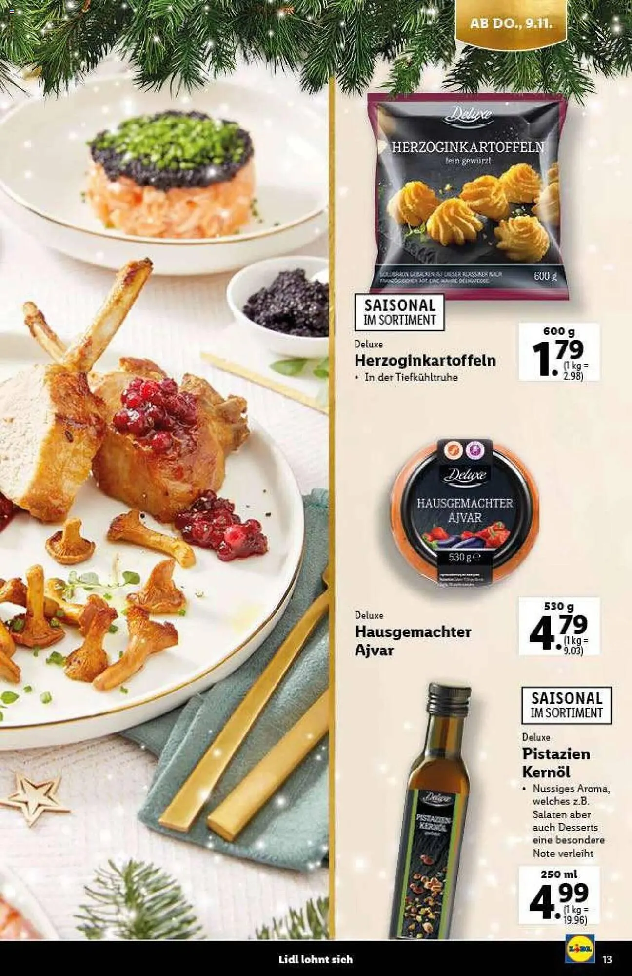 Lidl Flugblatt von 9. November bis 21. Dezember 2023 - Flugblätt seite  13