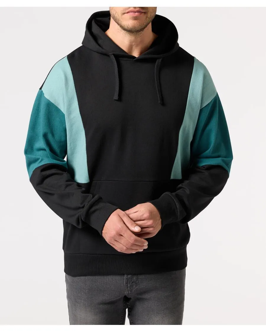 Sweatshirt mit Kontrasteinsätzen