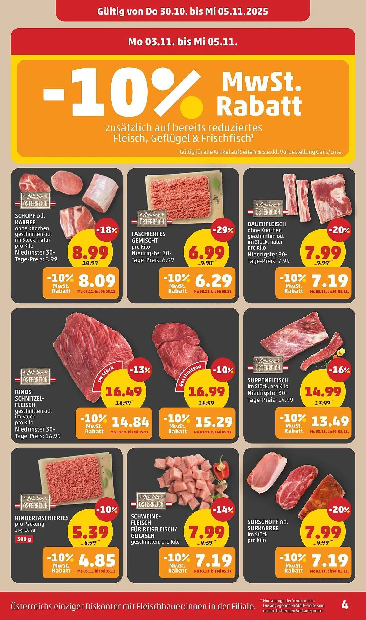 PENNY Flugblatt von 30. Oktober bis 5. November 2025 - Flugblätt seite 4